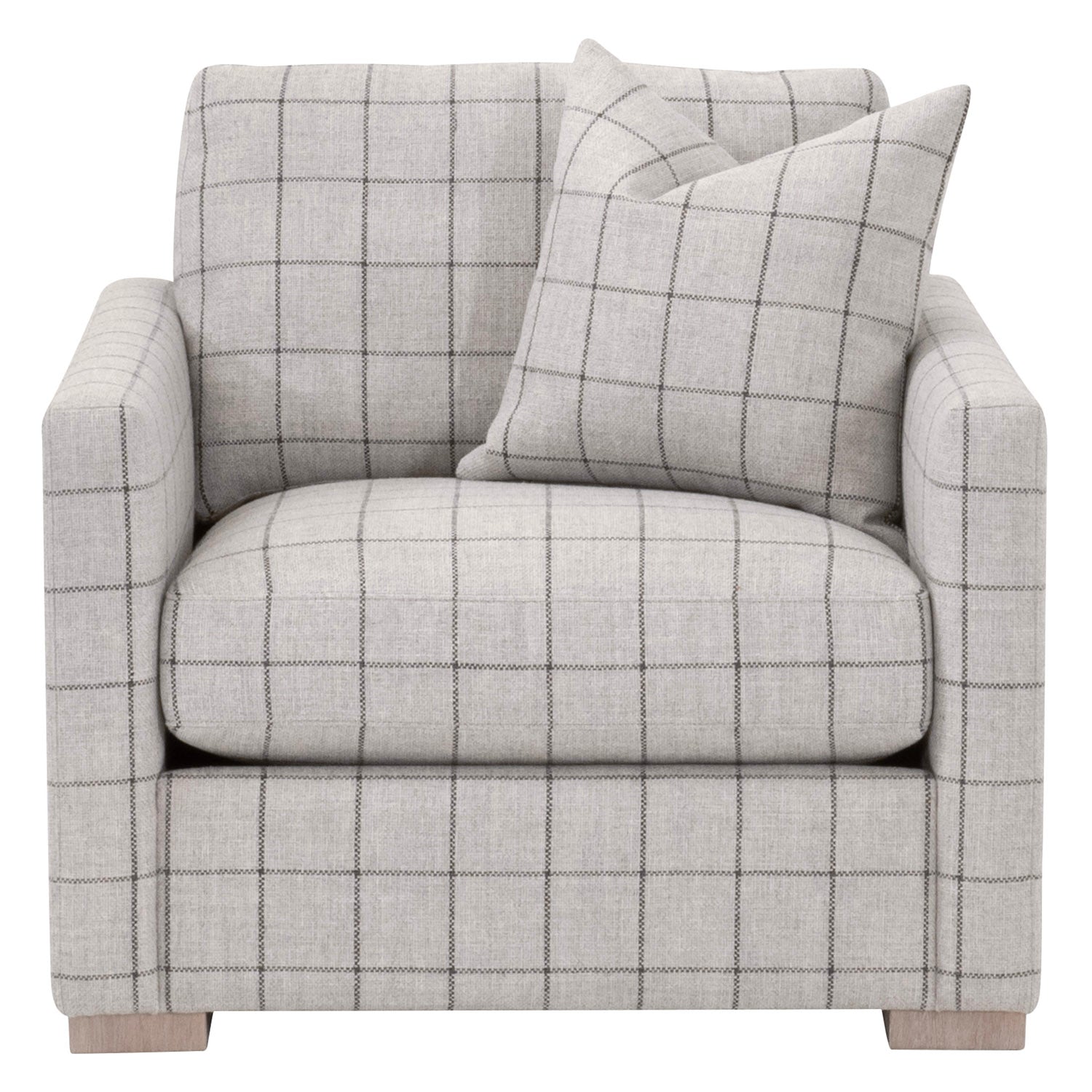 Clara Slim Arm Sofa Windowpane Chair