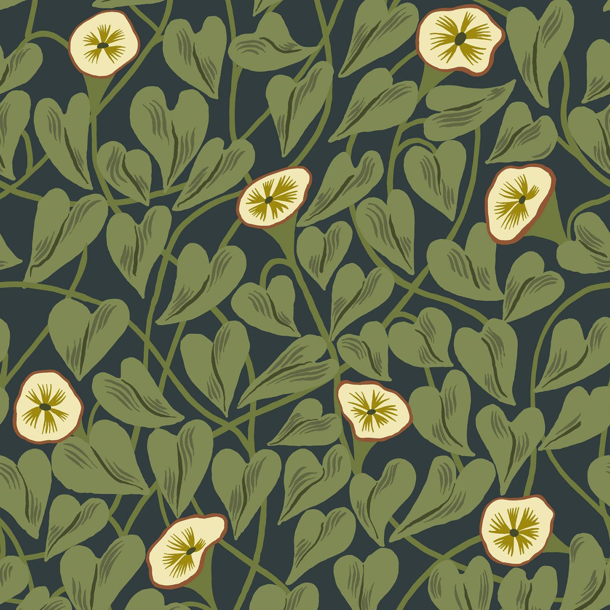 Mitchell Black Climbing Vine Wallpaper