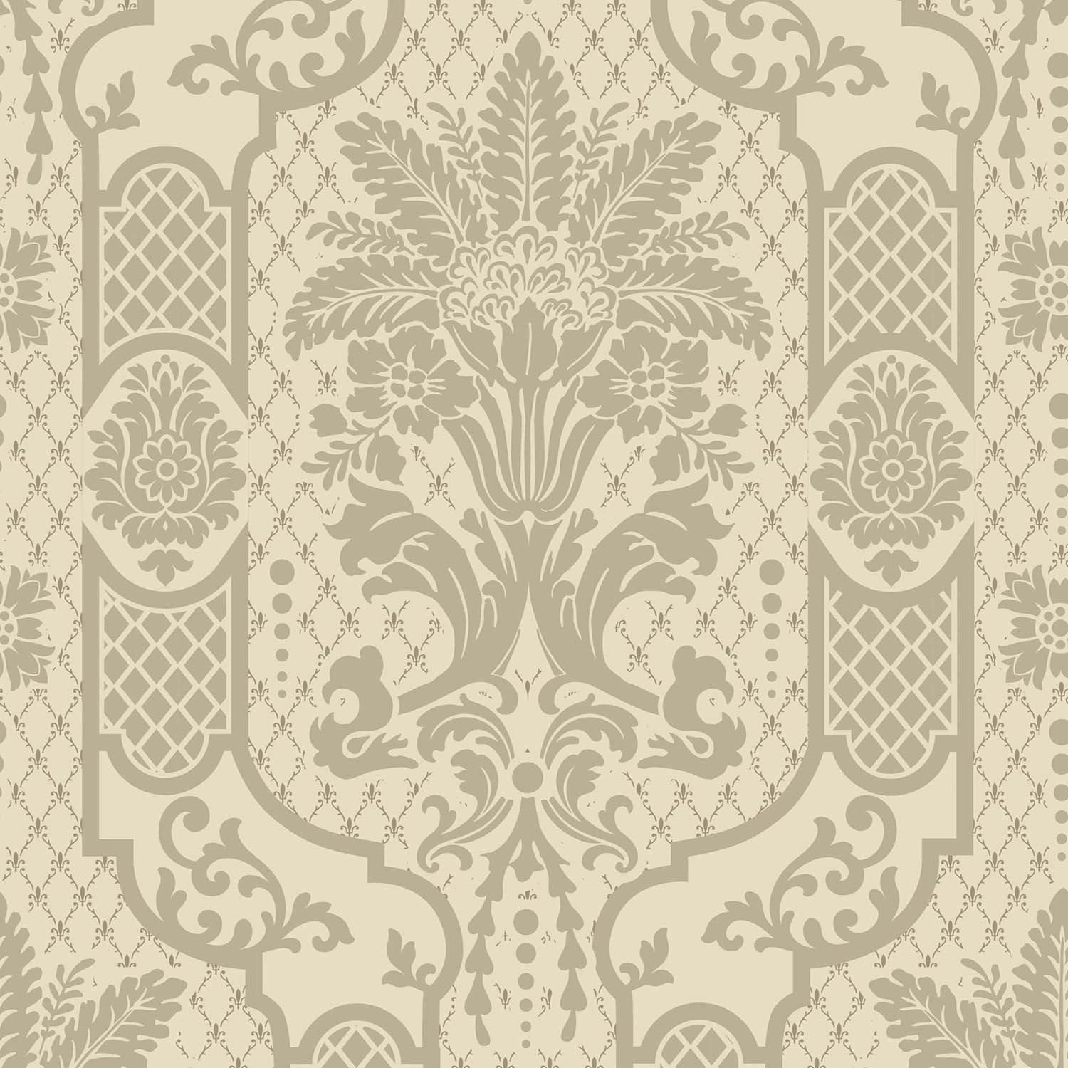 Mitchell Black Columnar Bloom Wallpaper