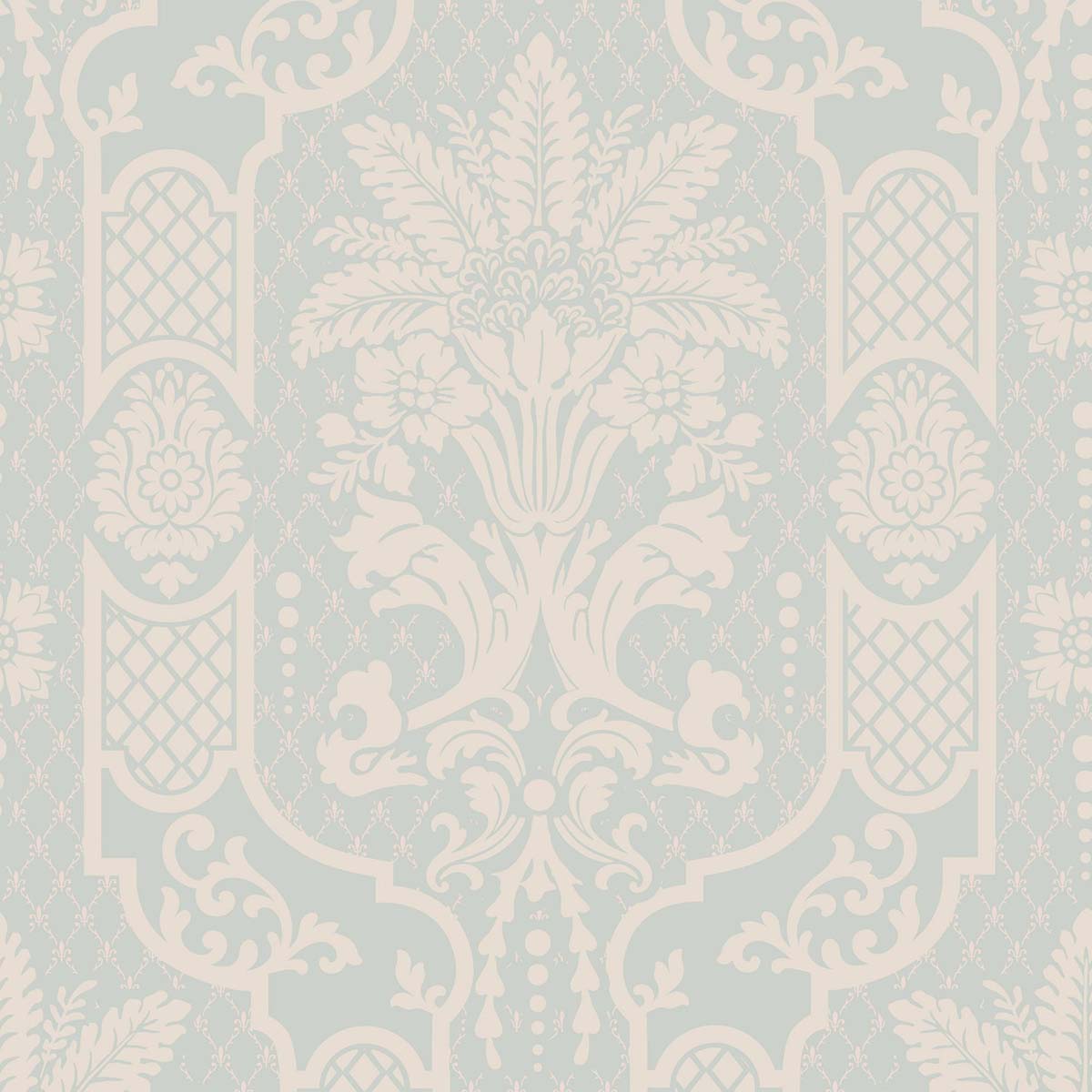 Mitchell Black Columnar Bloom Wallpaper