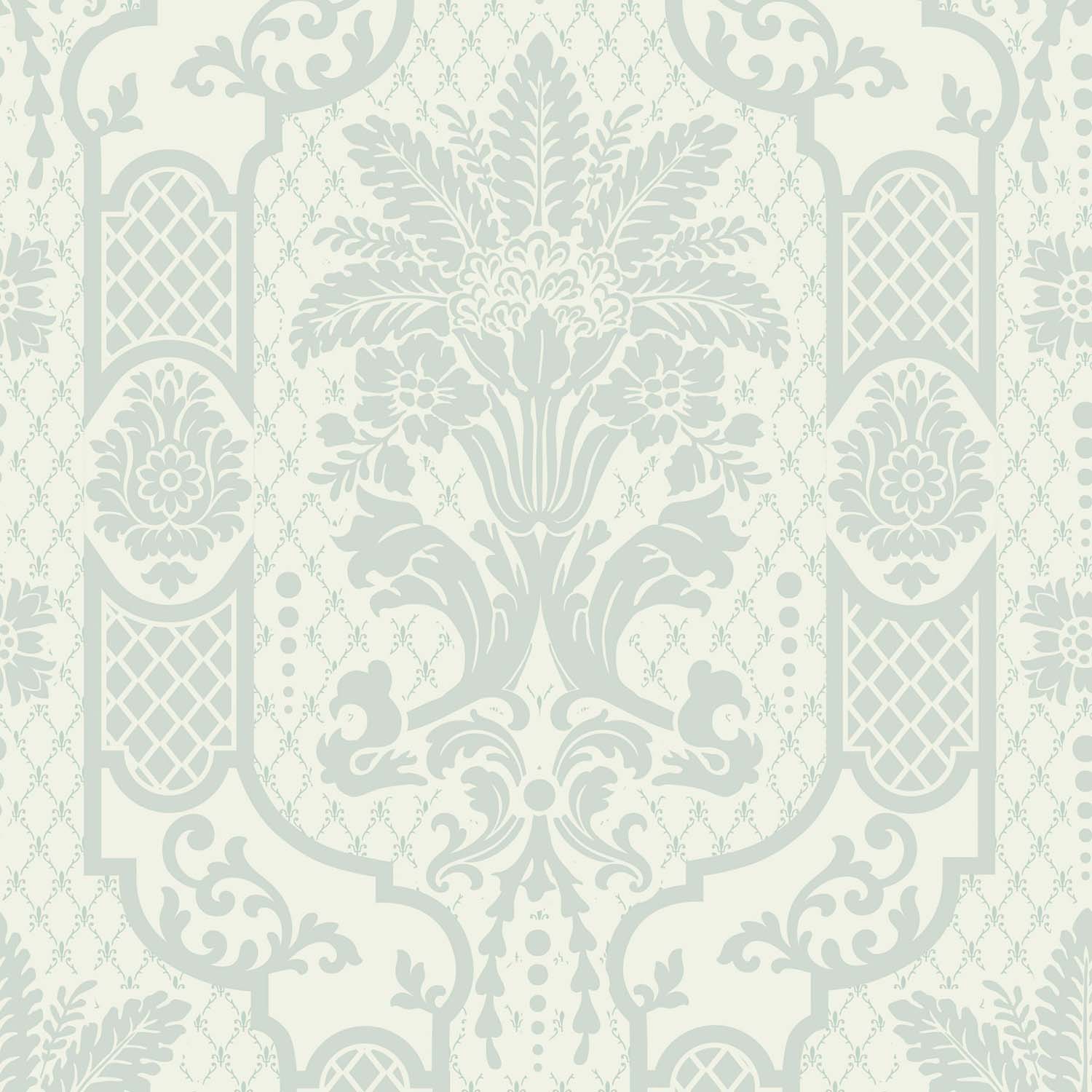 Mitchell Black Columnar Bloom Wallpaper