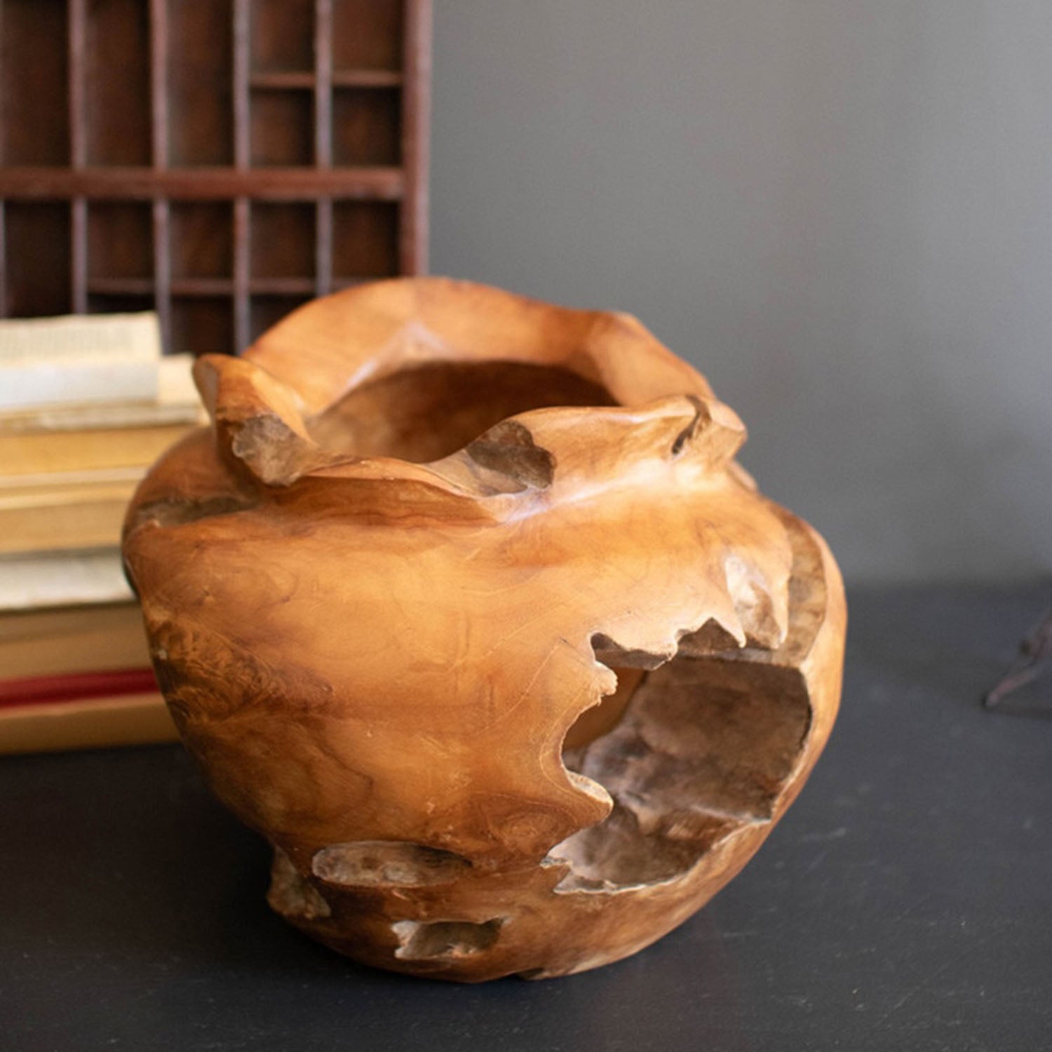 Teakwood Urn