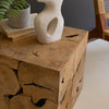 Rustic Cube Side Table