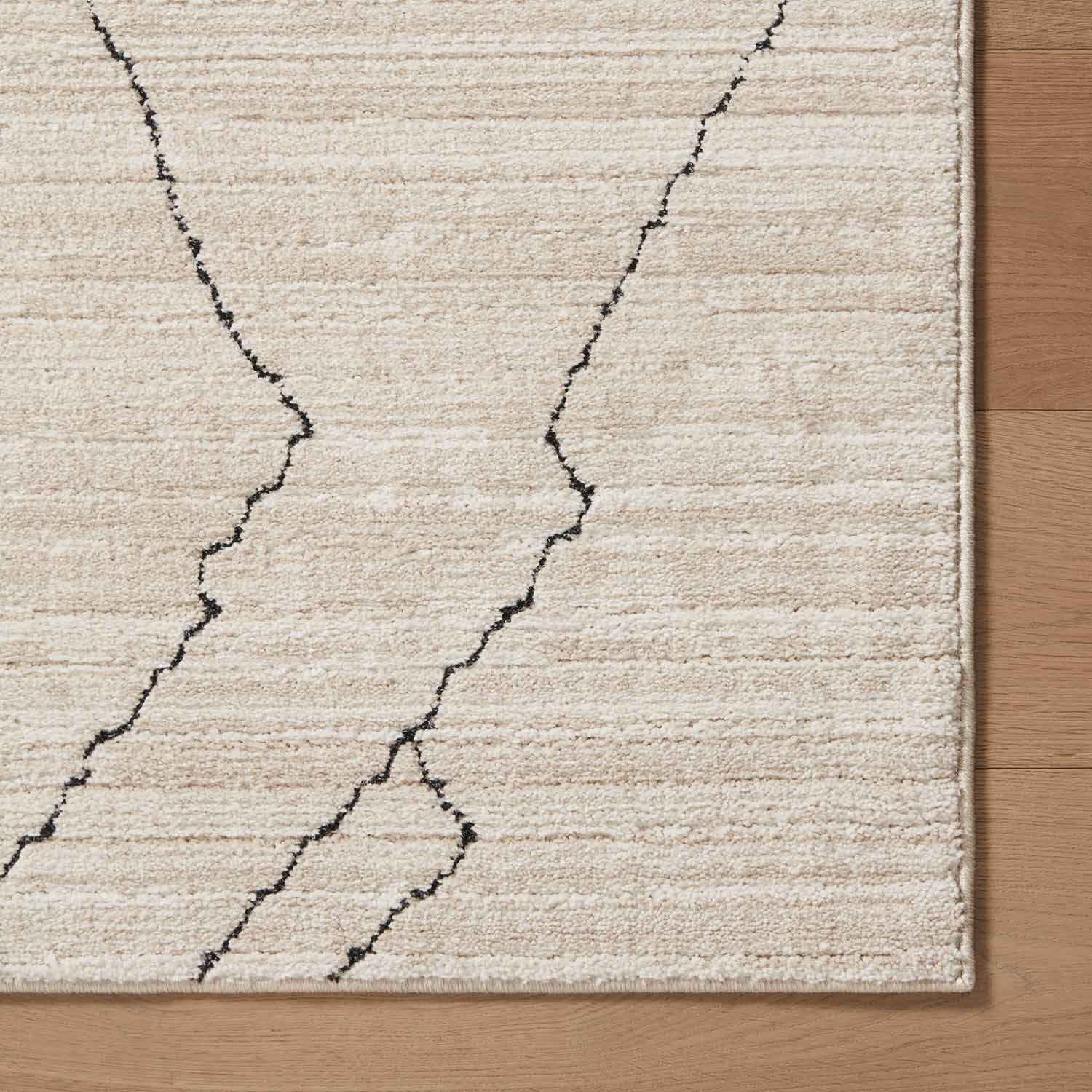 Loloi Darby Sand/Charcoal Power Loomed Rug