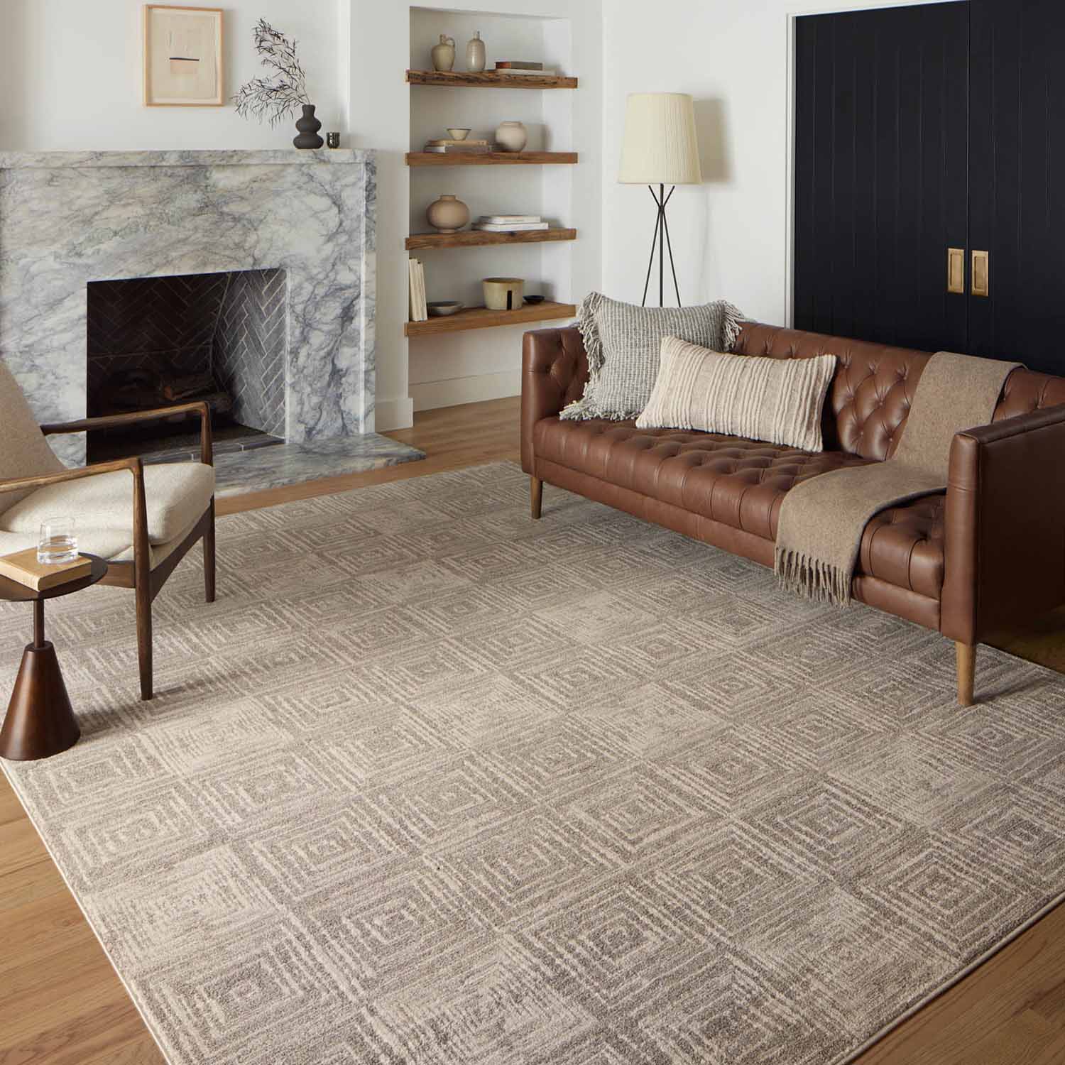 Loloi Darby Beige/Gray Power Loomed Rug