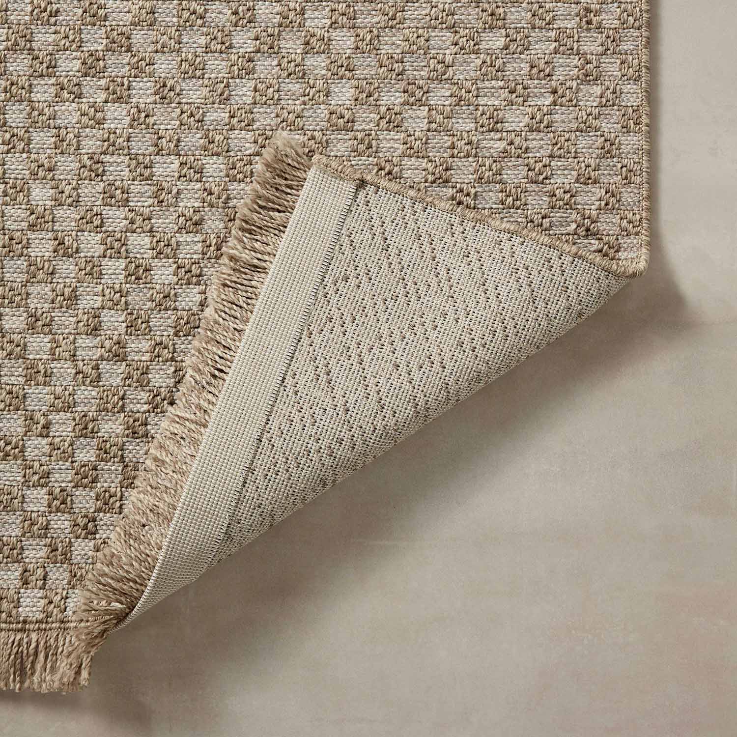 Loloi Dawn Natural Check Indoor/Outdoor Rug