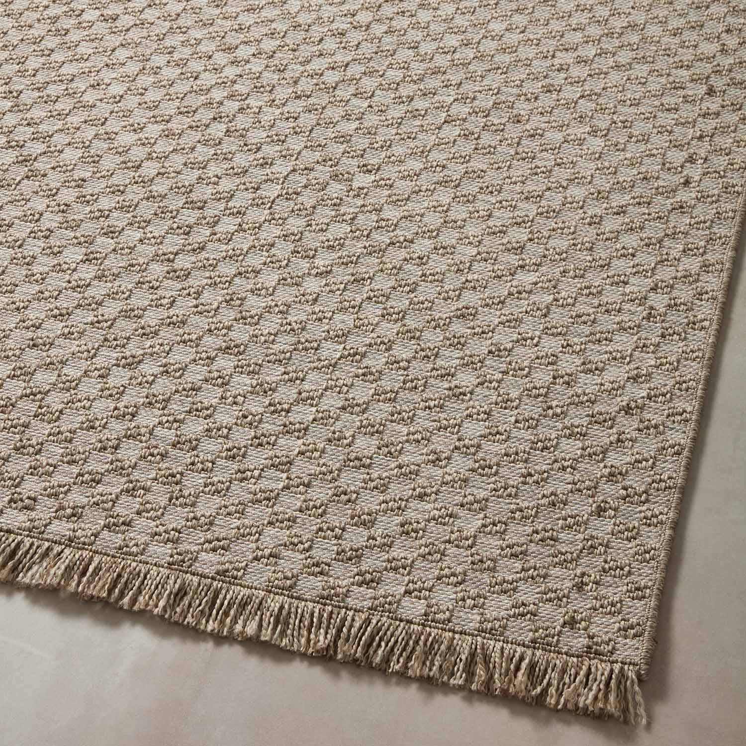 Loloi Dawn Natural Check Indoor/Outdoor Rug