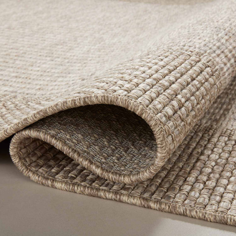 Loloi Dawn Natural Border Indoor/Outdoor Rug – Paynes Gray