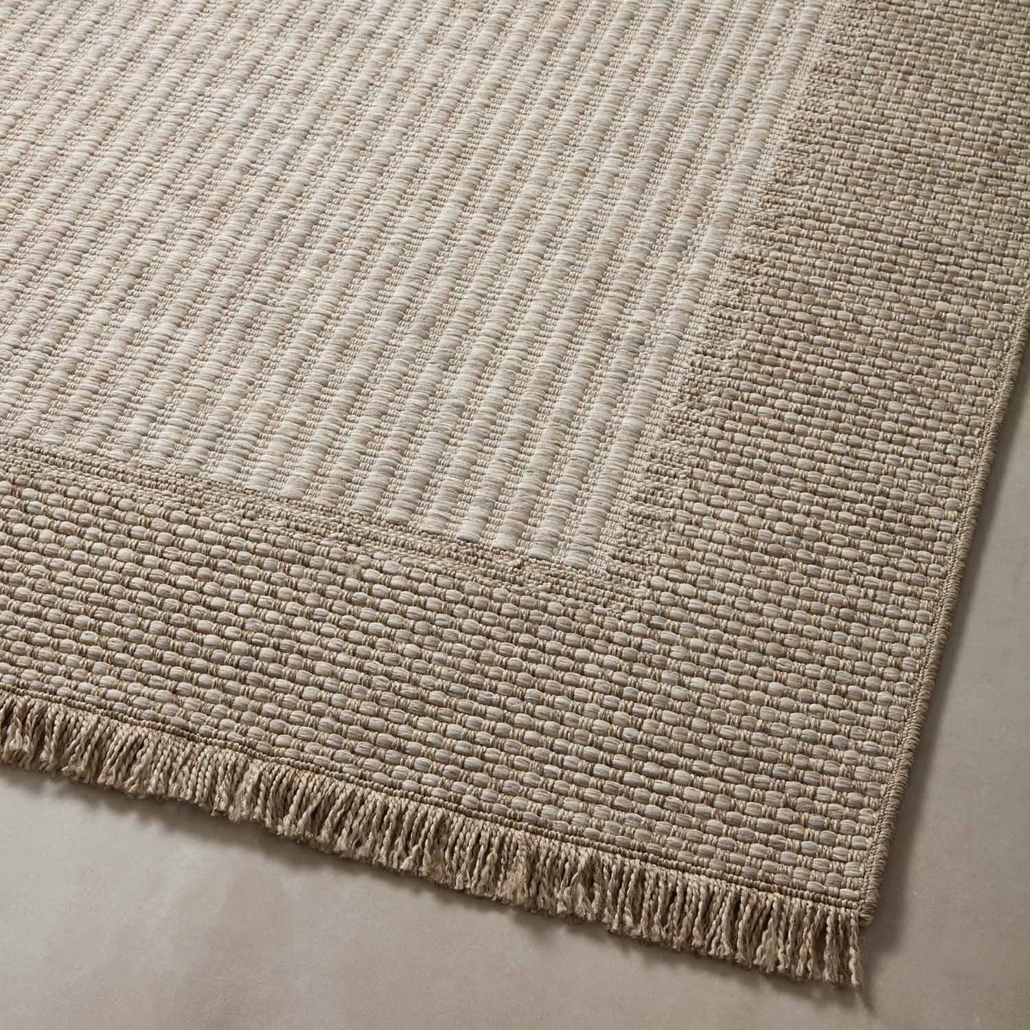 Loloi Dawn Natural Border Indoor/Outdoor Rug