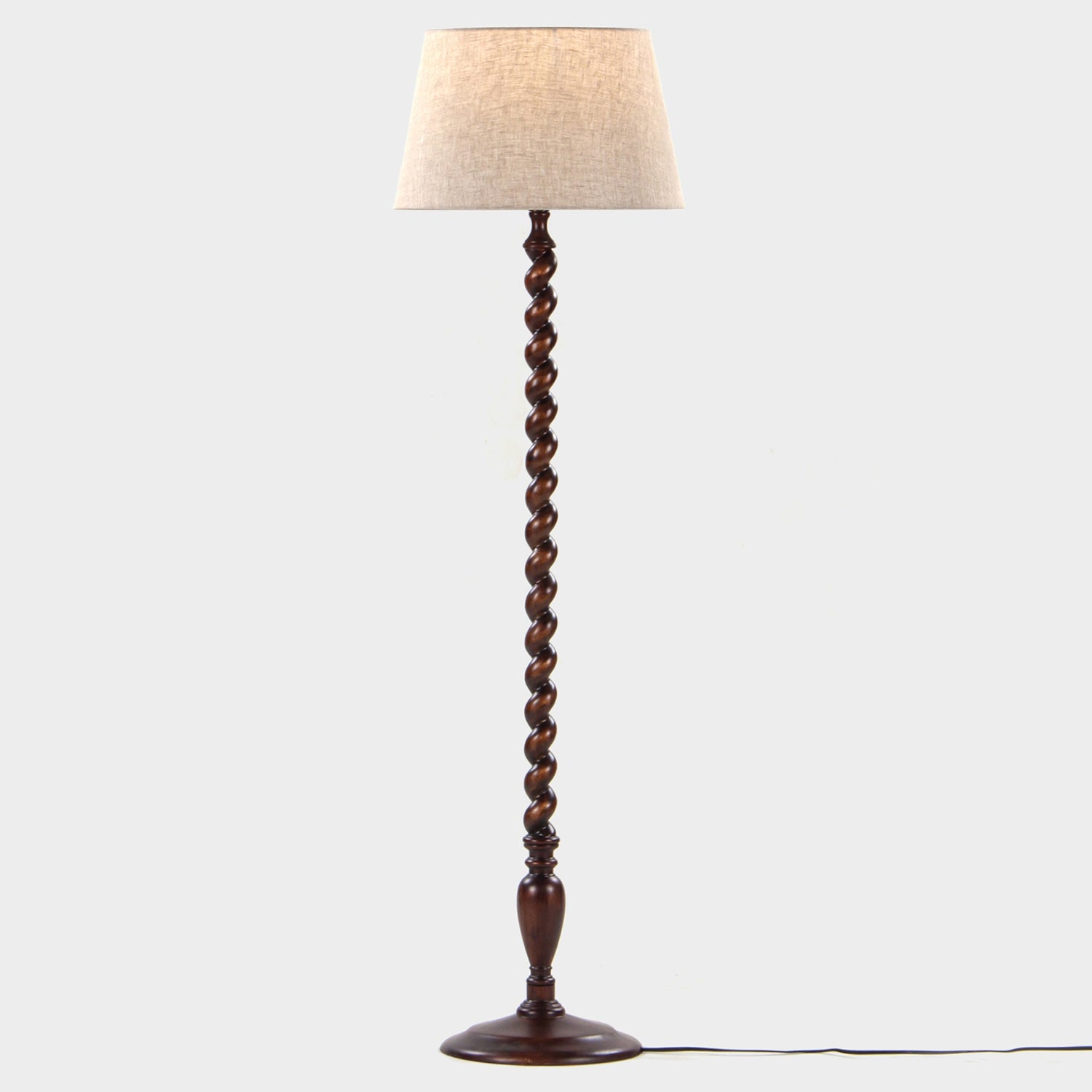 Union Home Twist Solid Wood Floor Lamp