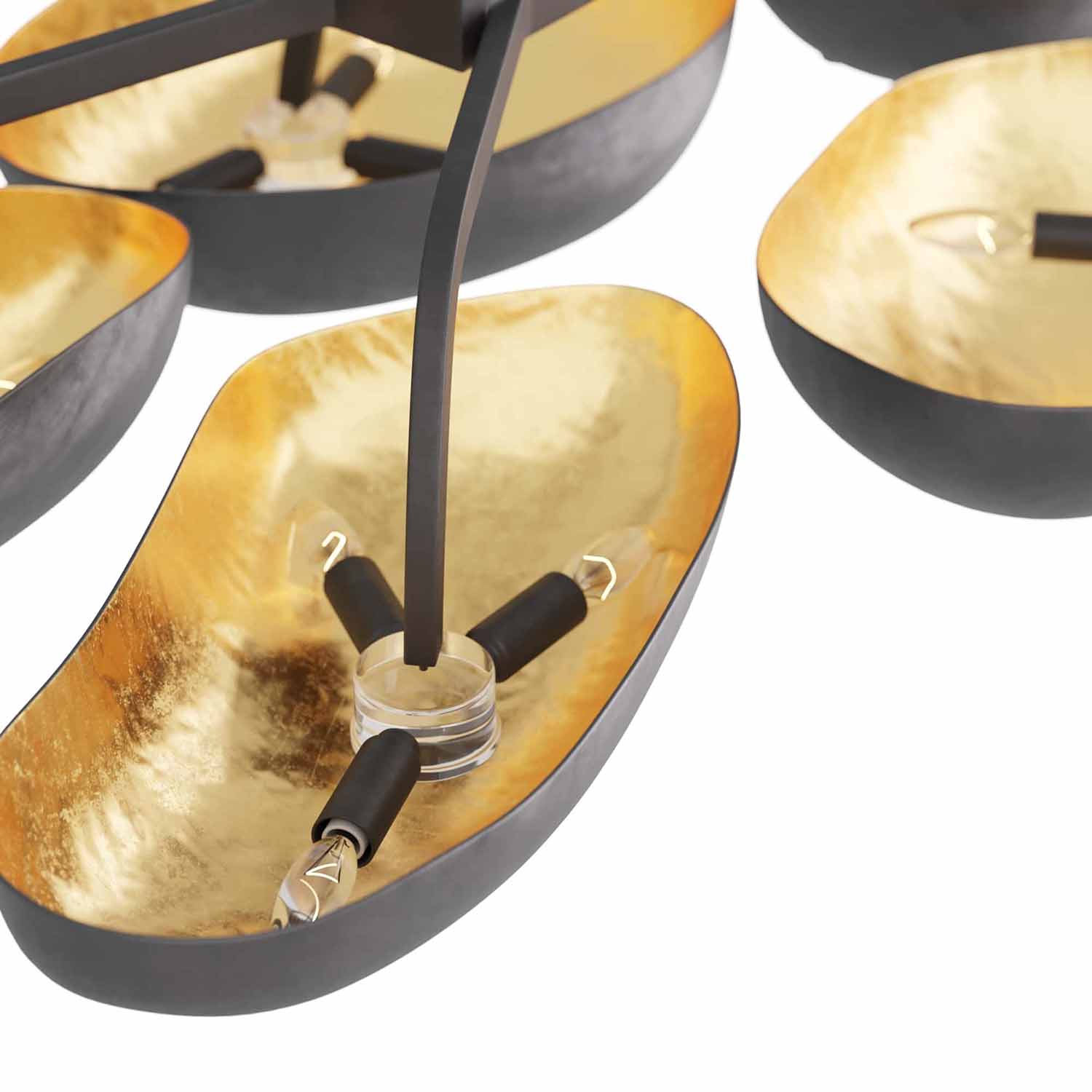 Arteriors Theo Black Flush Mount