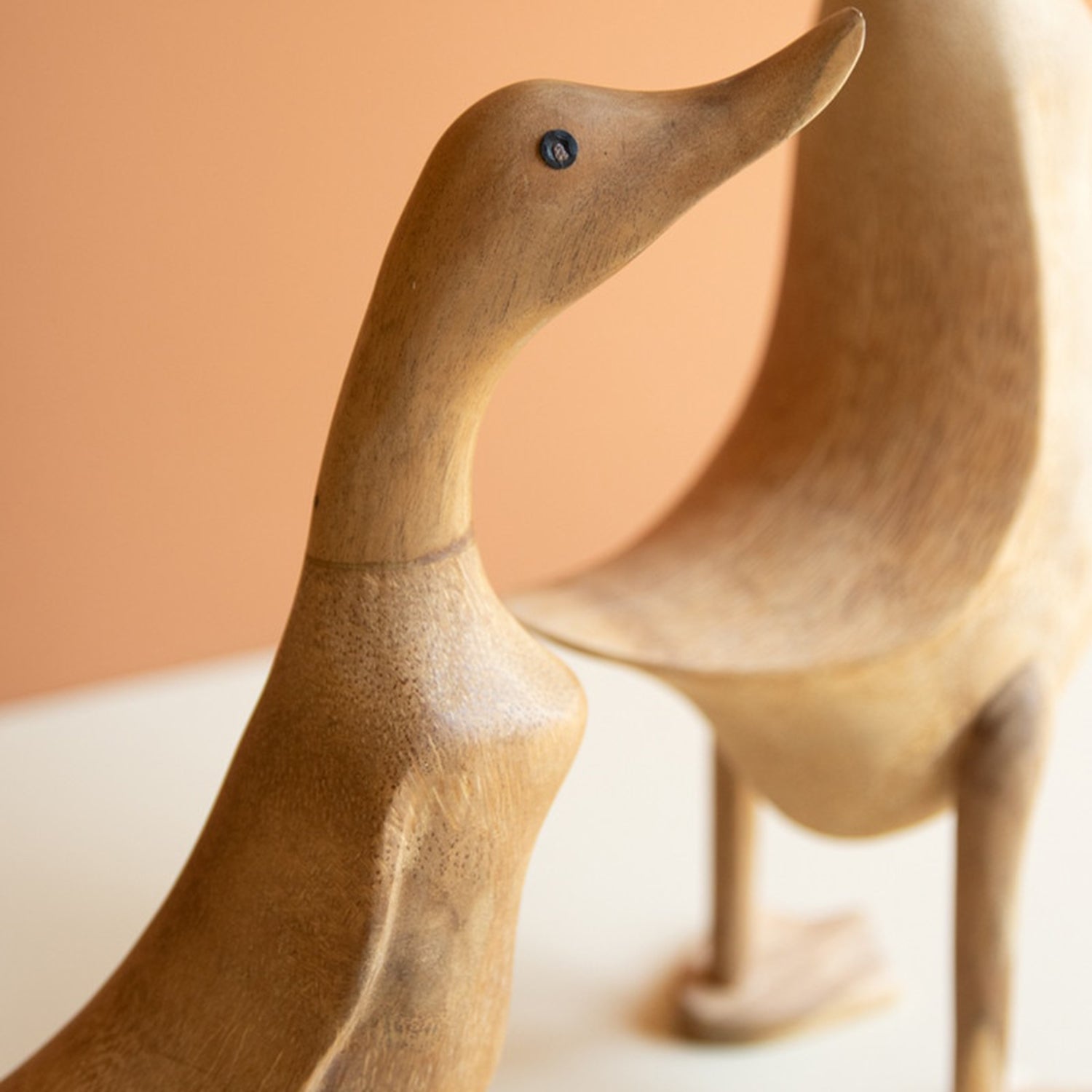Carved Bamboo Duck Set of 3