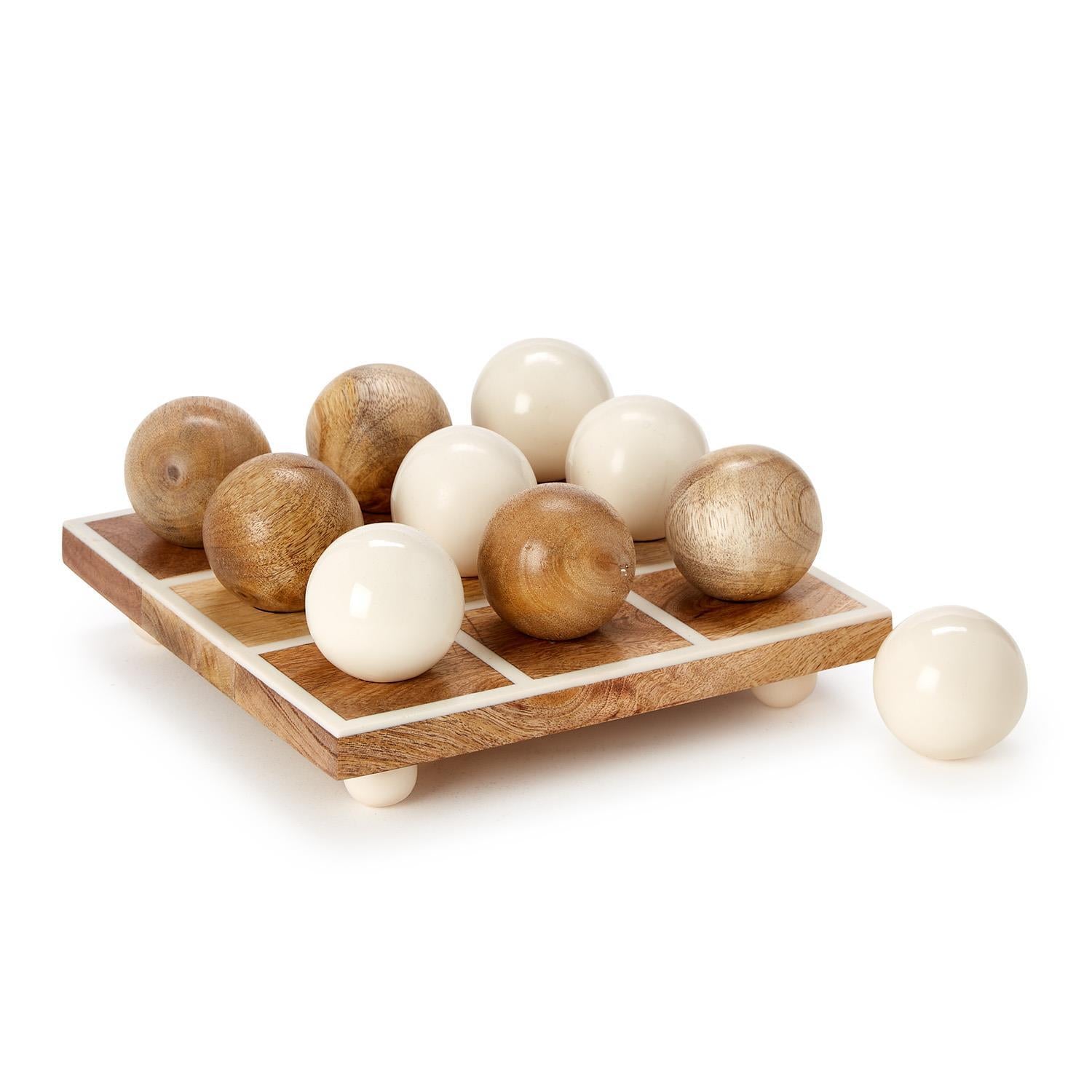 Hand-Crafted Footed Tic-Tac-Toe Game