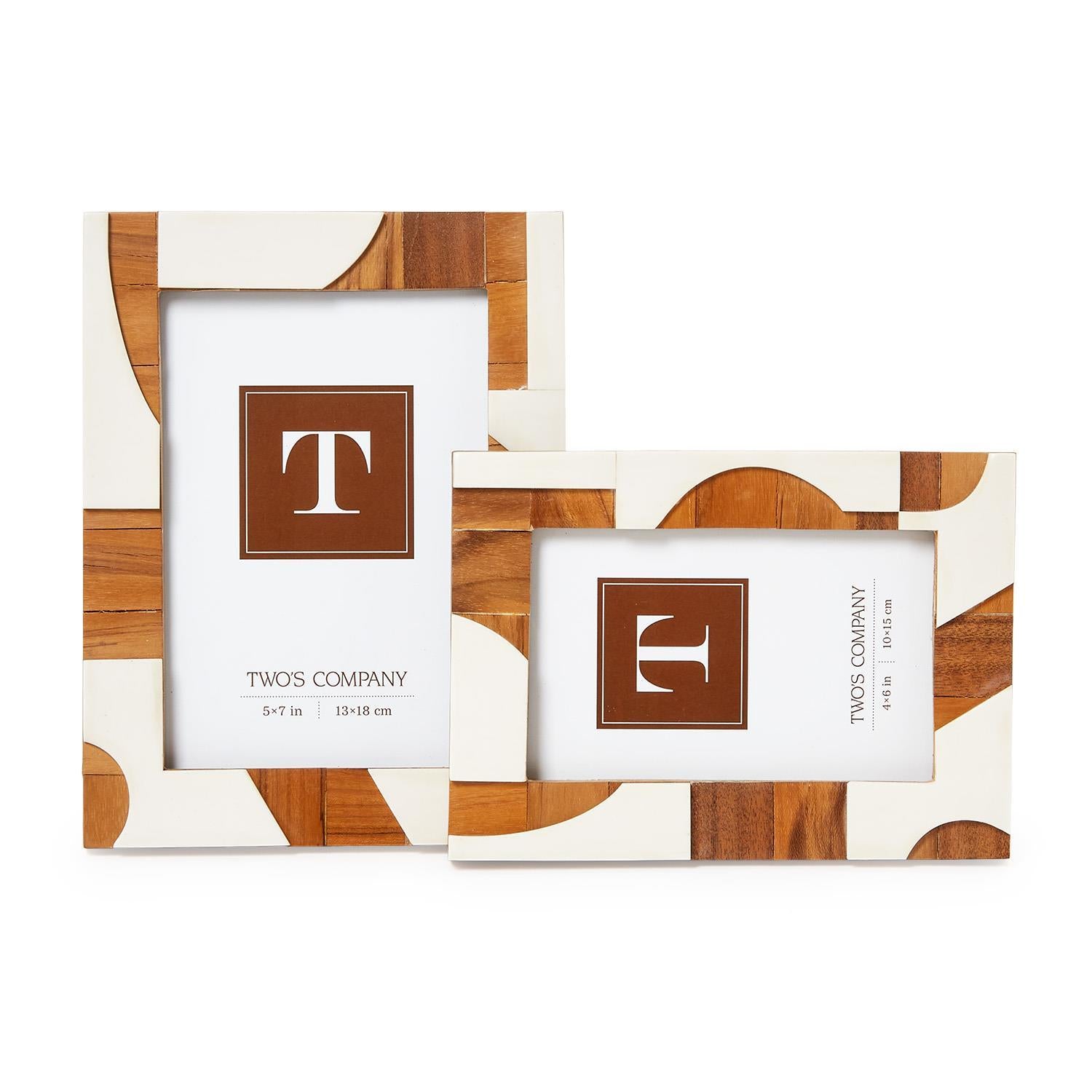 Resin Laser Cut Photo Frame Set of 2