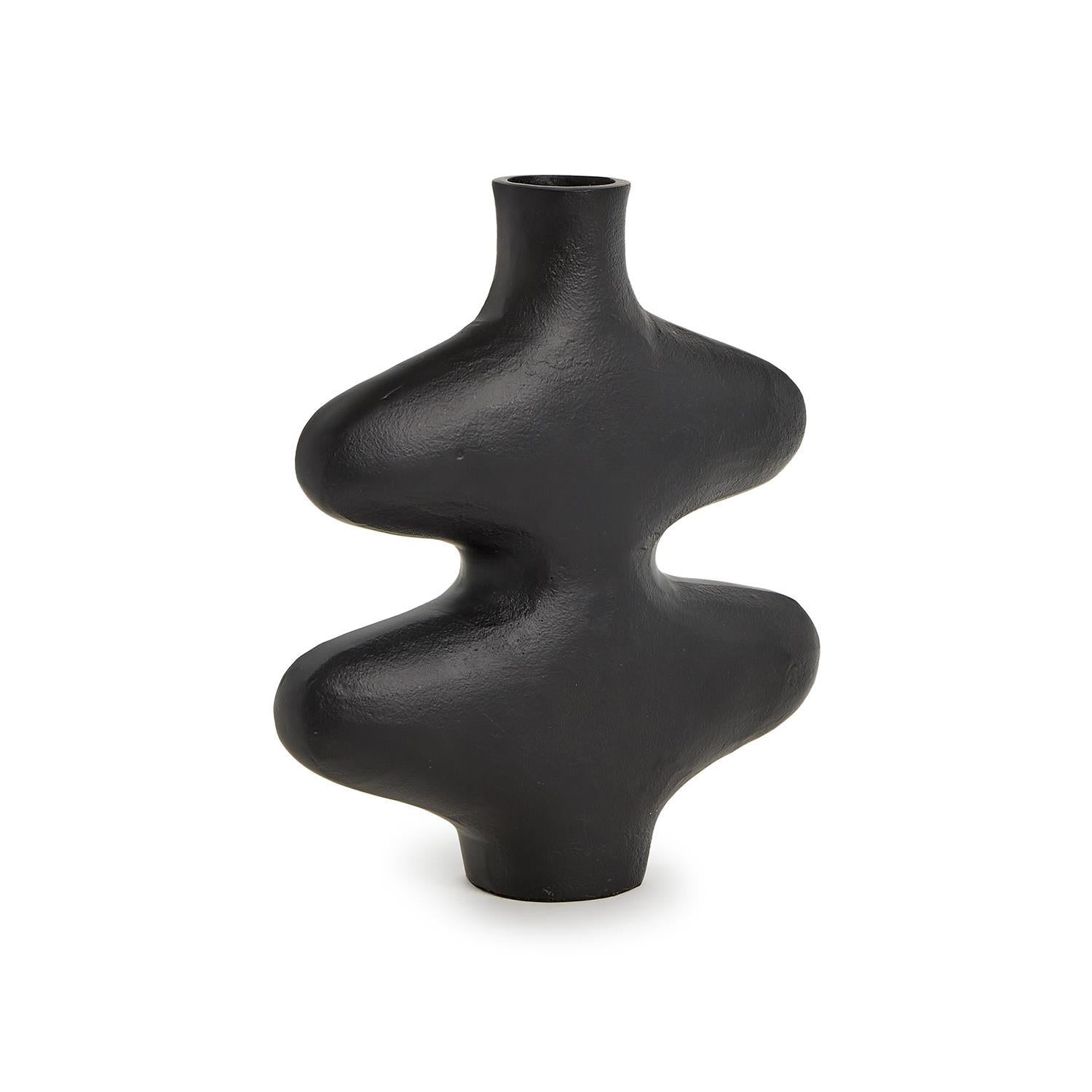 Bulb Black Vase