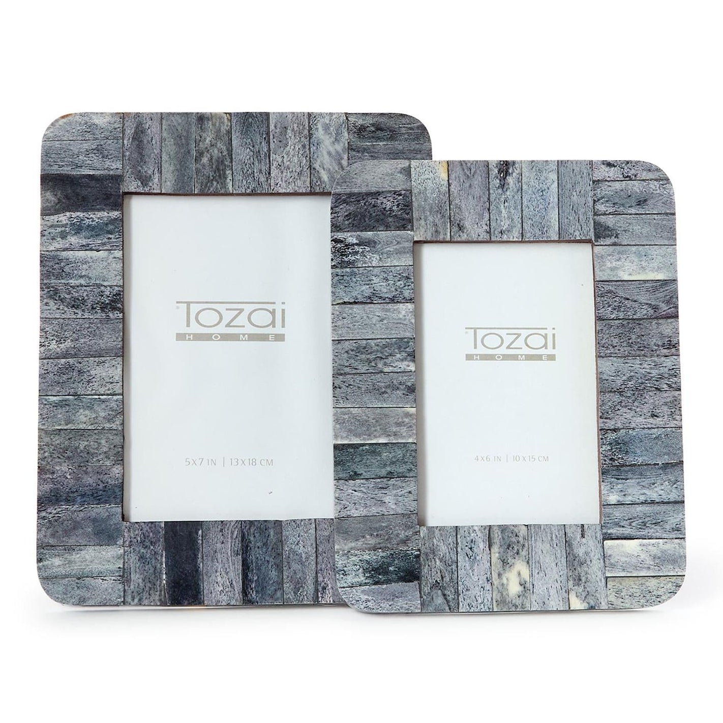 Tones of Gray Photo Frame Set of 2