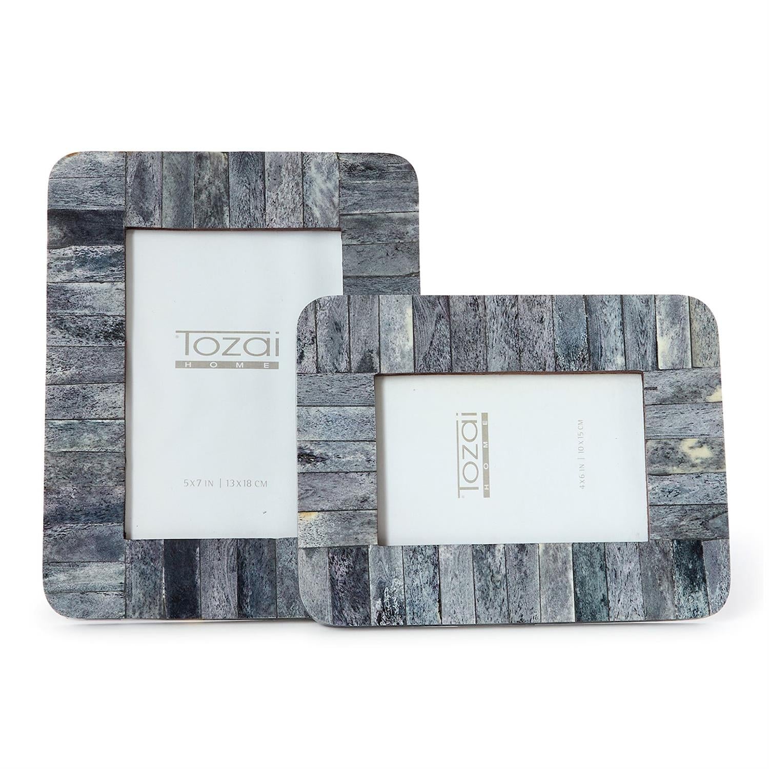 Tones of Gray Photo Frame Set of 2