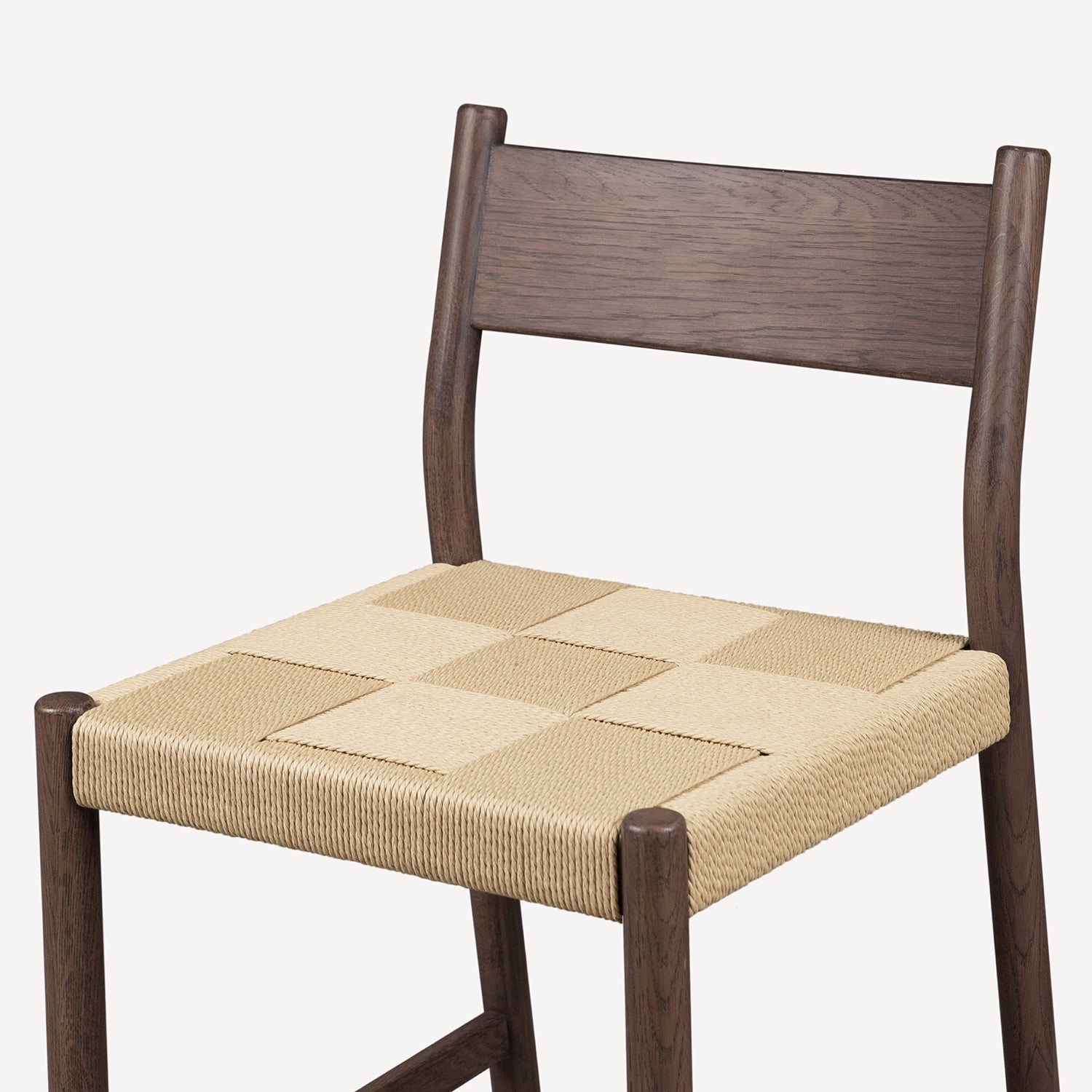 Union Home Asher Oak Danish Cord Counter Stool Set of 2