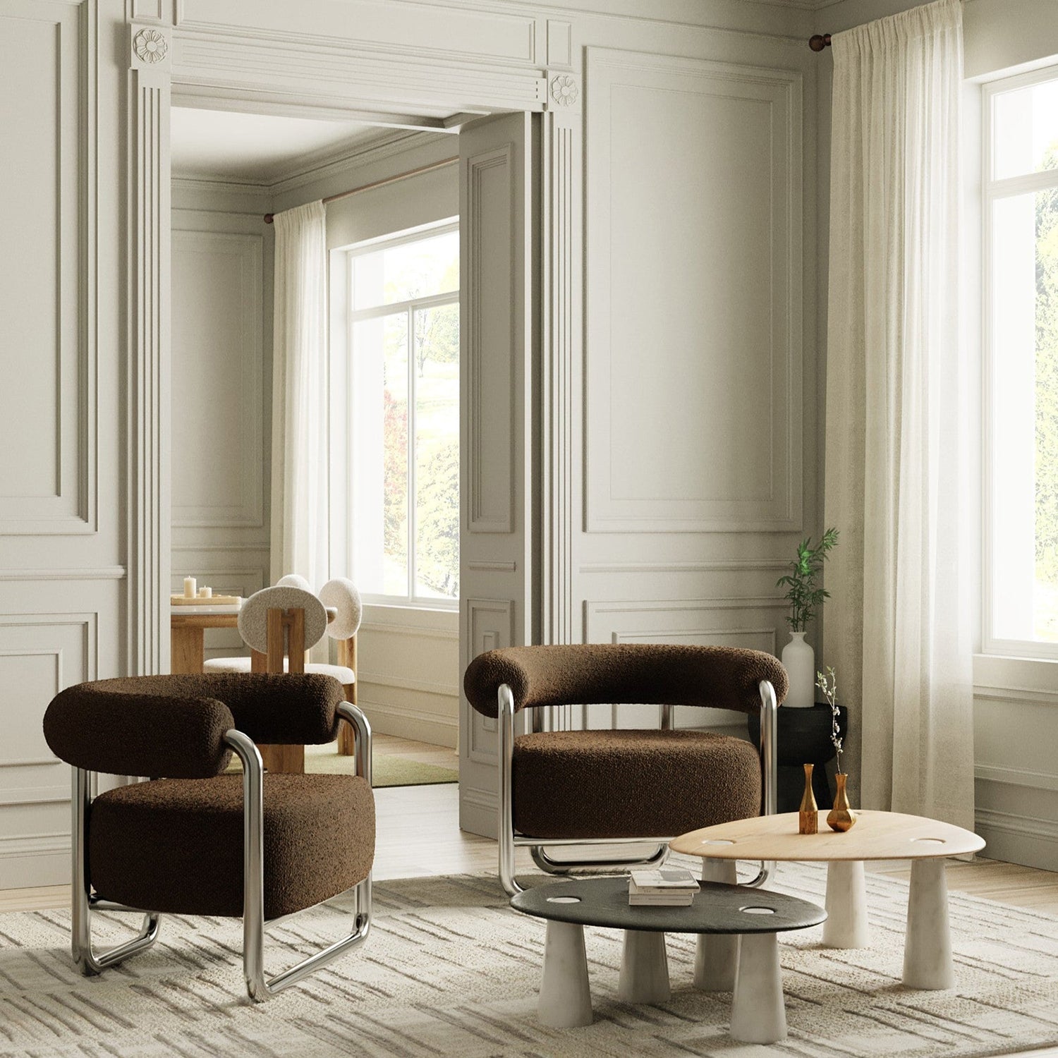 Union Home Dune Metallic Accent Chair