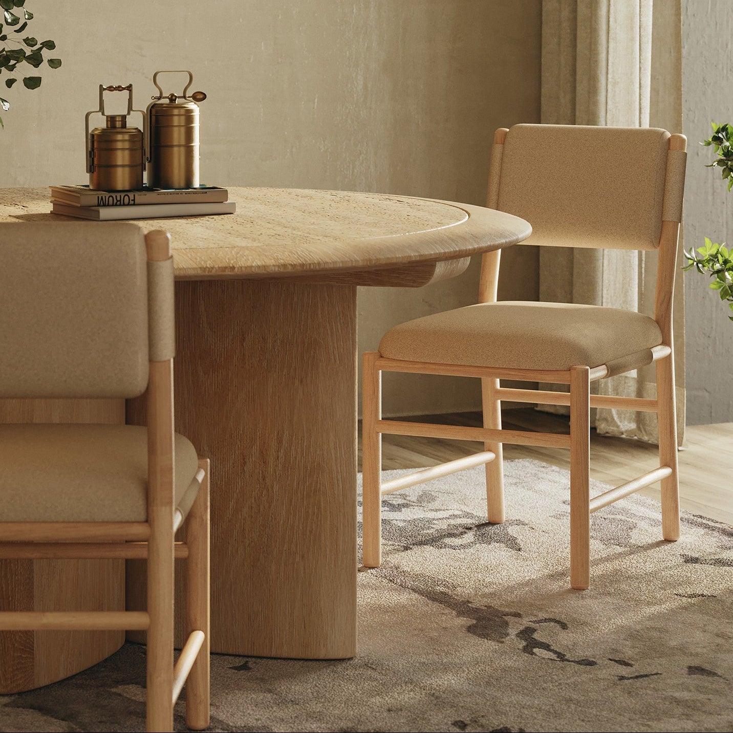 Union Home Piper Solid Ash Dining Chair Set of 2