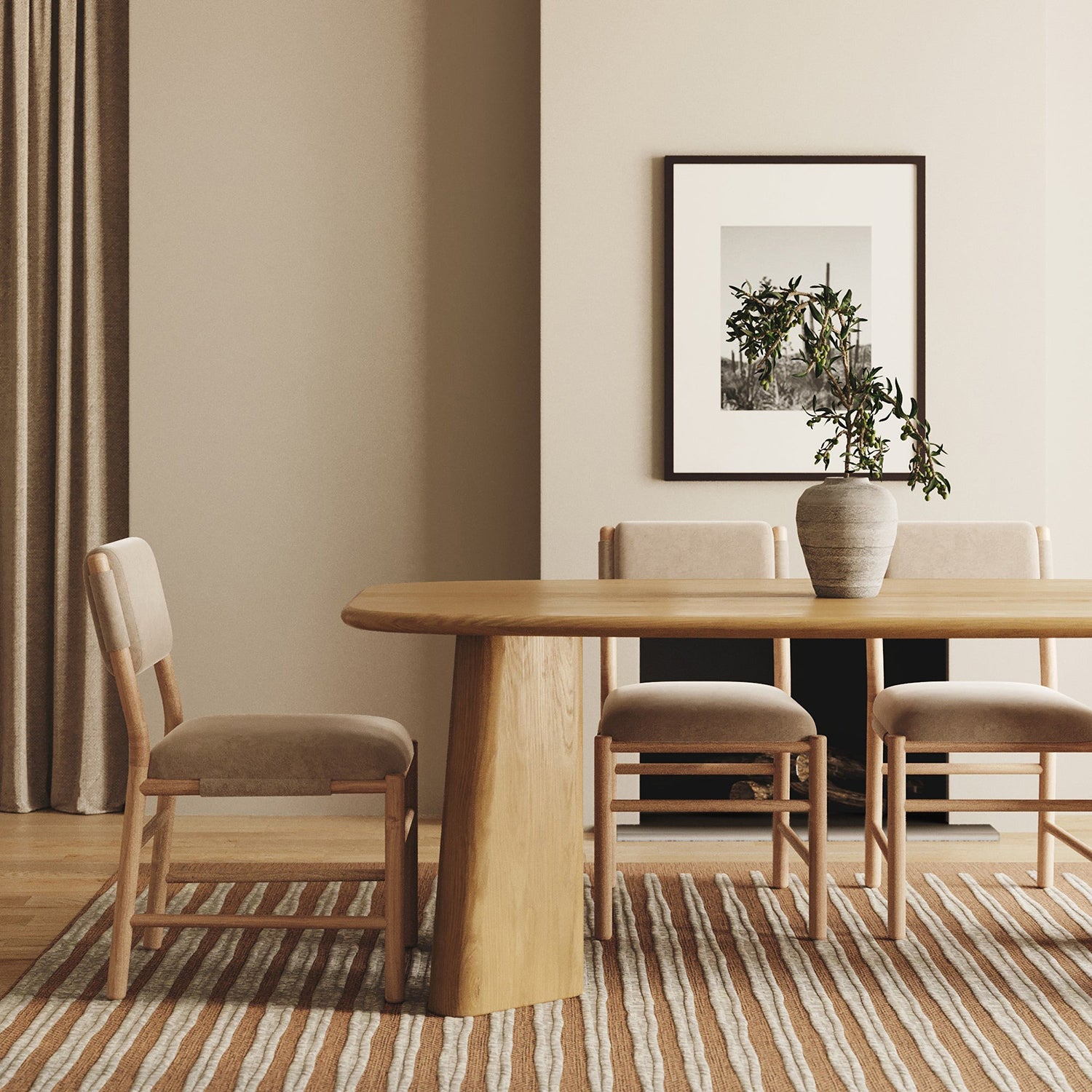 Union Home Piper Solid Ash Dining Chair Set of 2