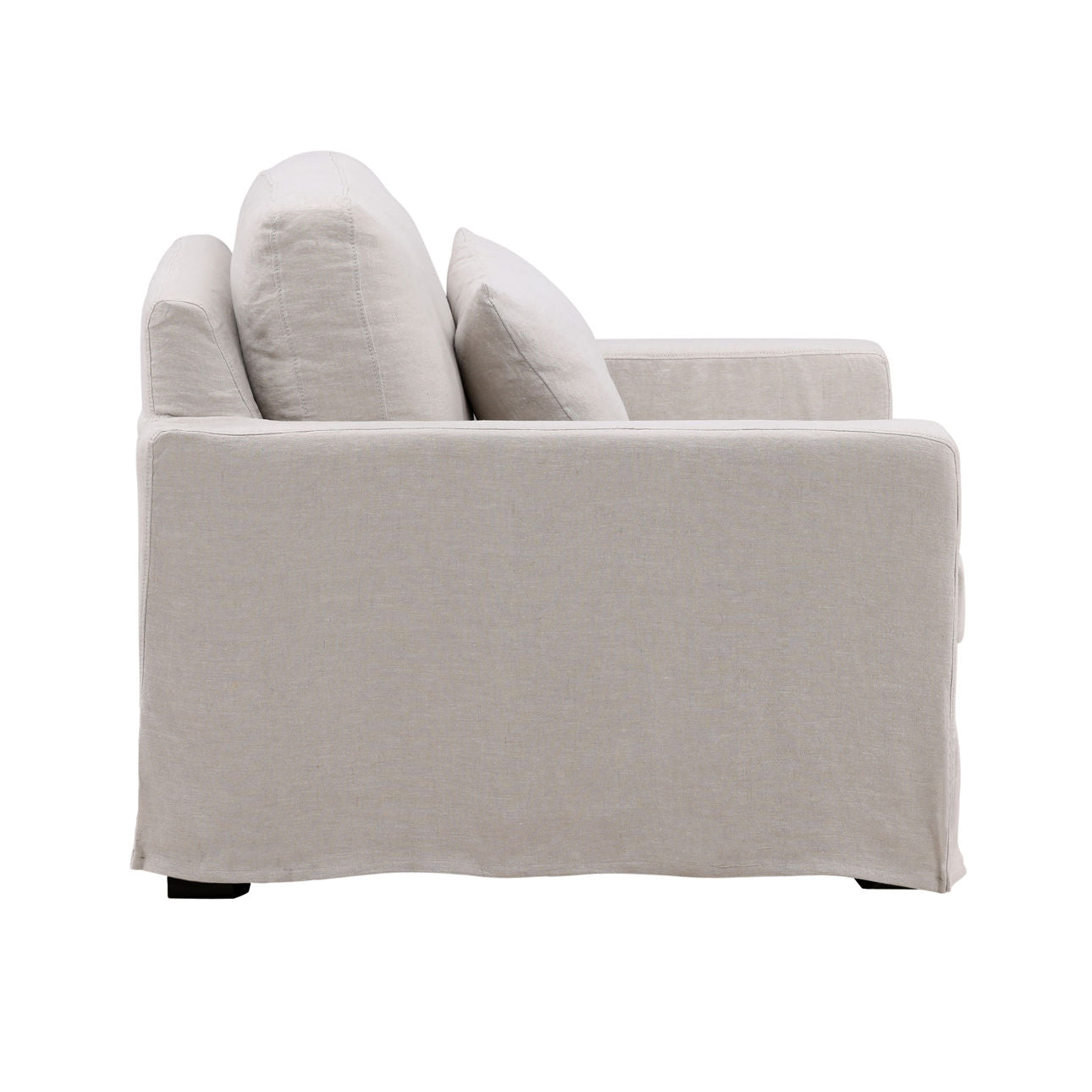 Dixie chair three-quarter angle showing deep seat