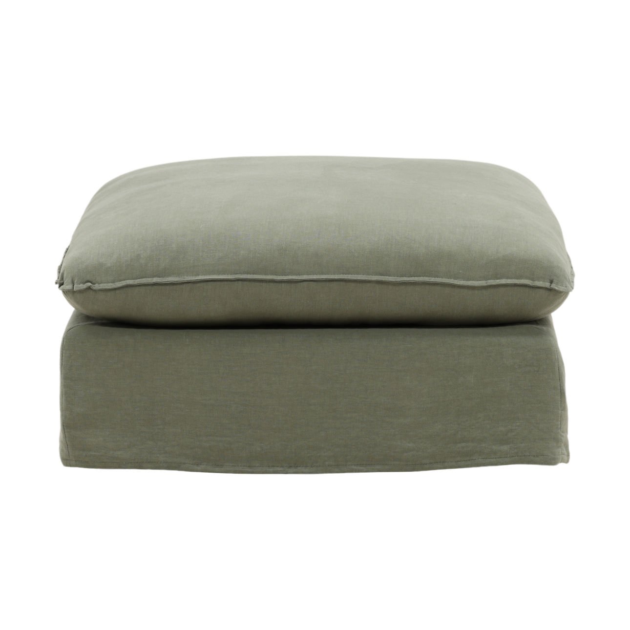 Vivian Slipcover Ottoman