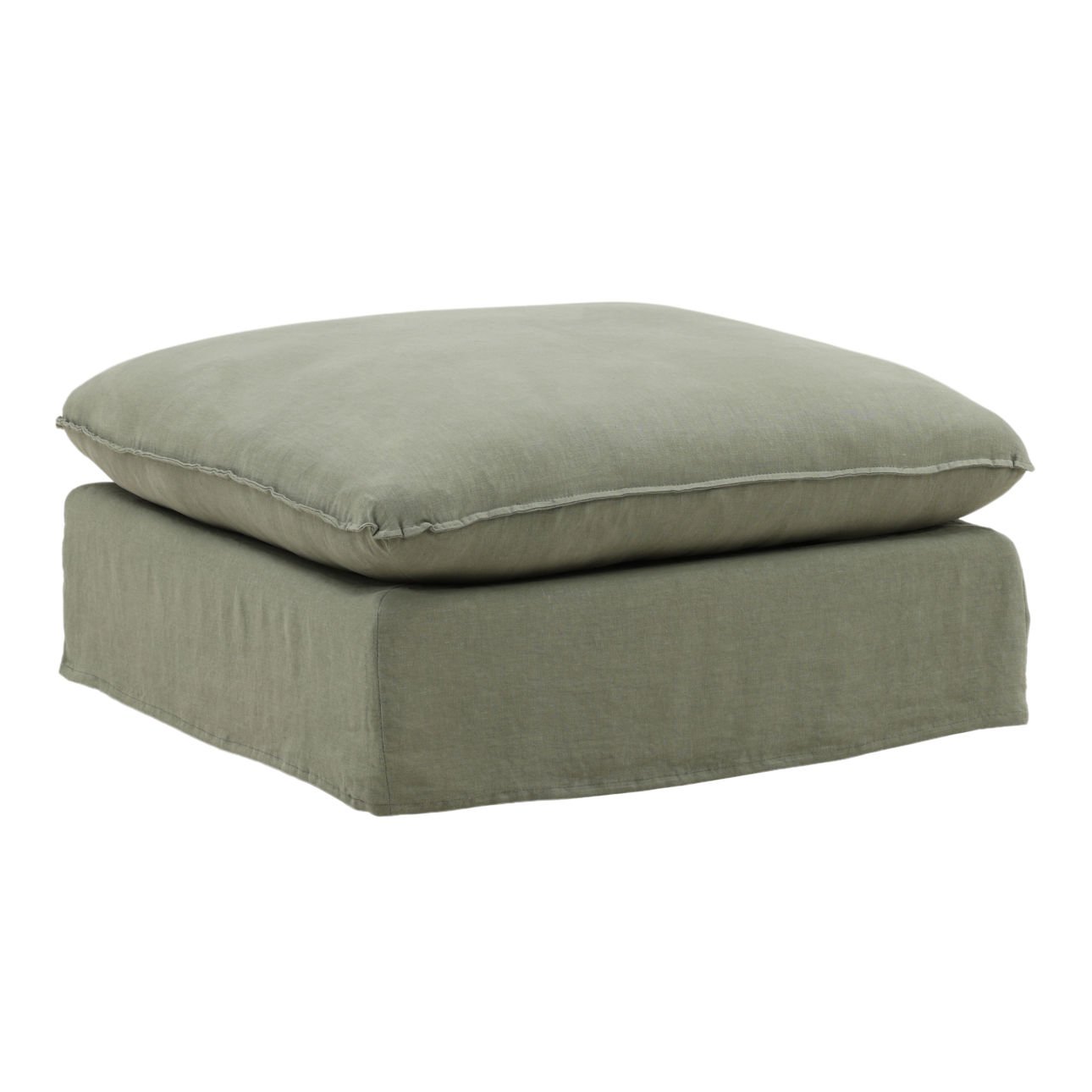 Vivian Slipcover Ottoman