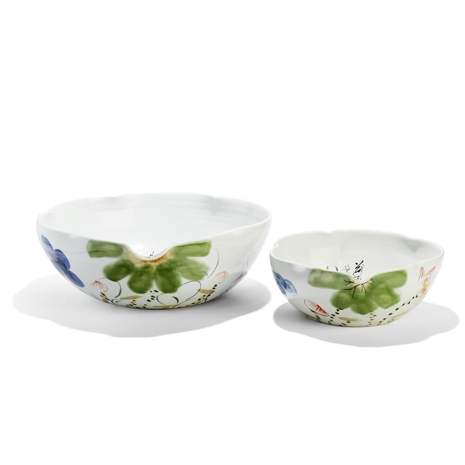 Japanese Blossoms Bowl Set of 2
