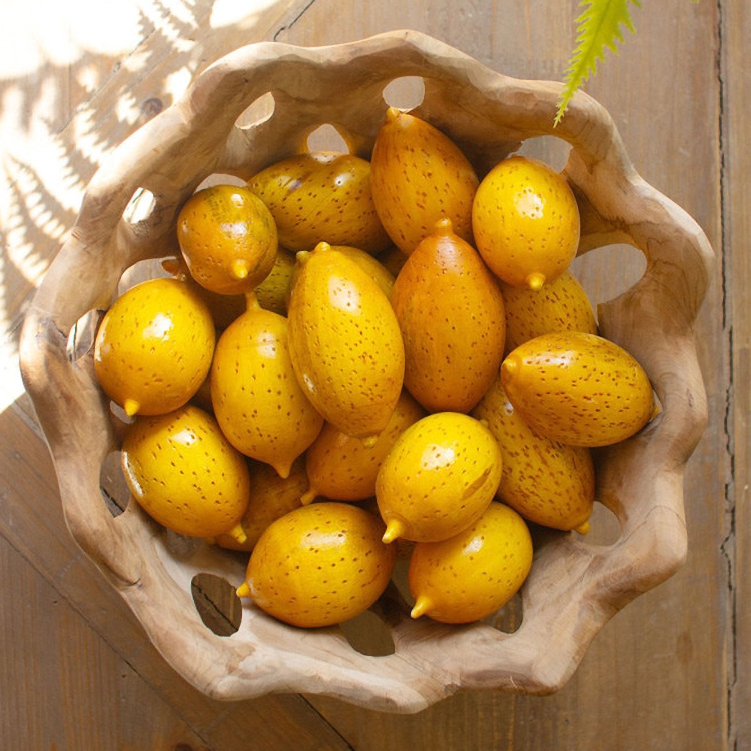 Perforated Teakwood Bowl