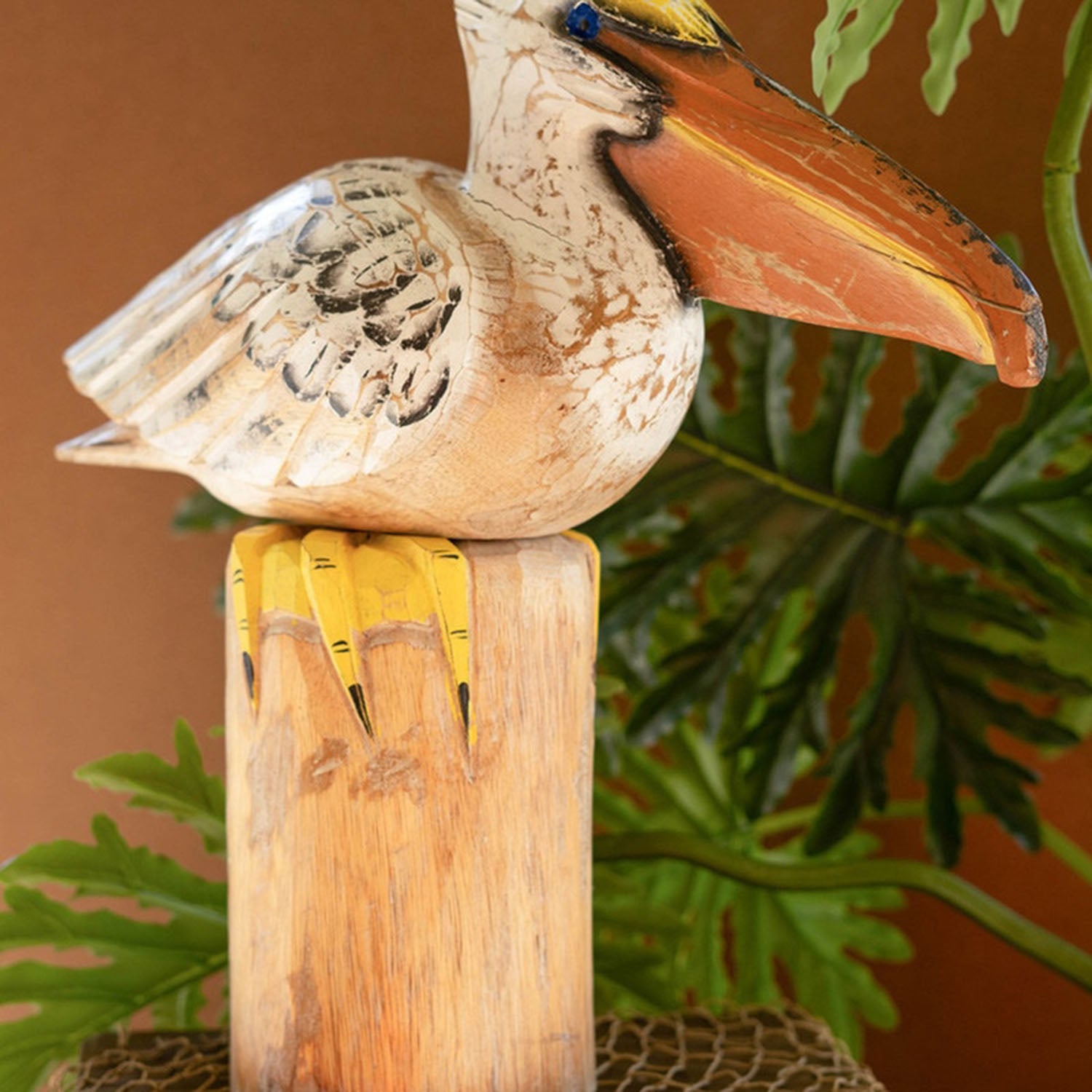 Pelican On A Piling Sculpture