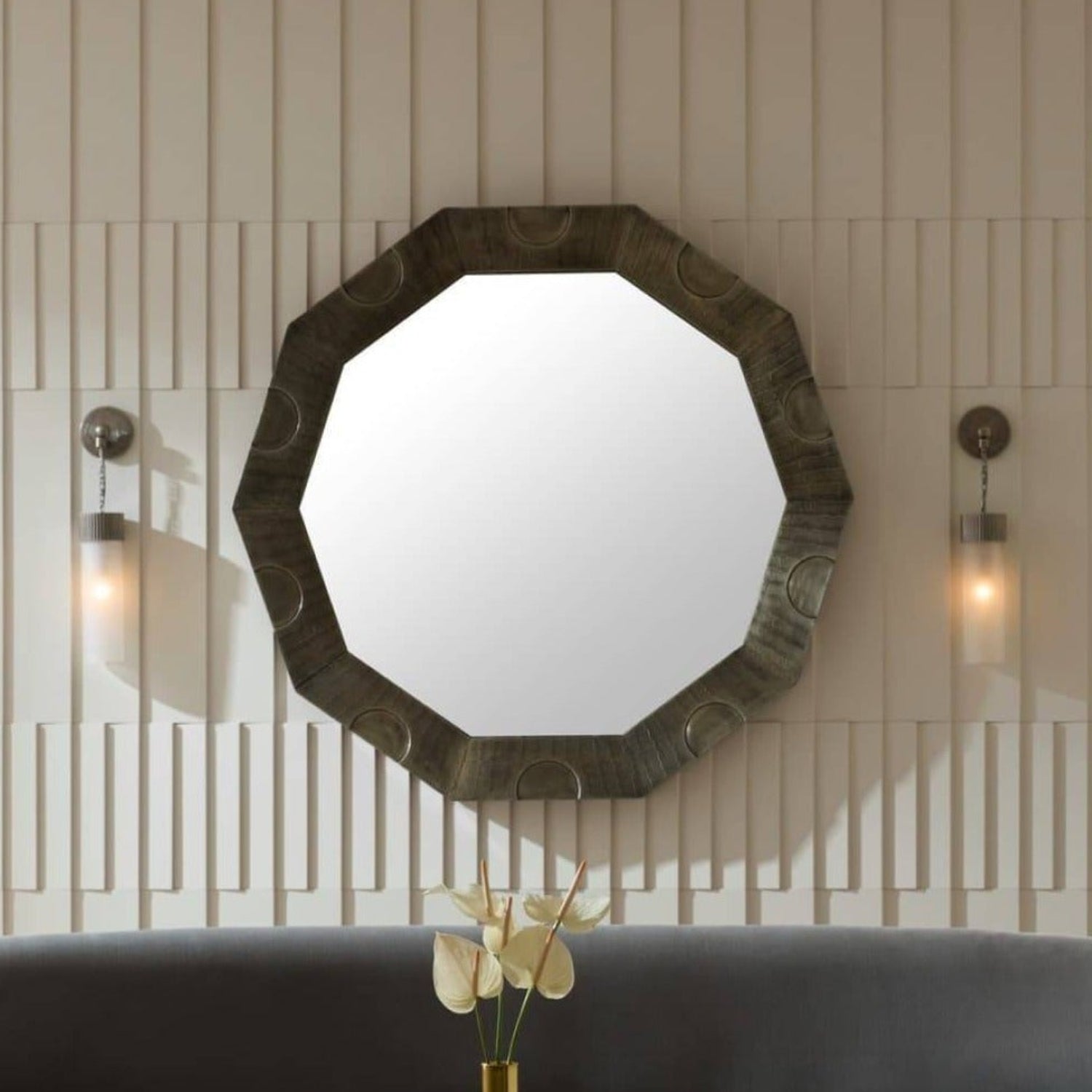 Arteriors Jayce Vintage Silver Wall Sconce