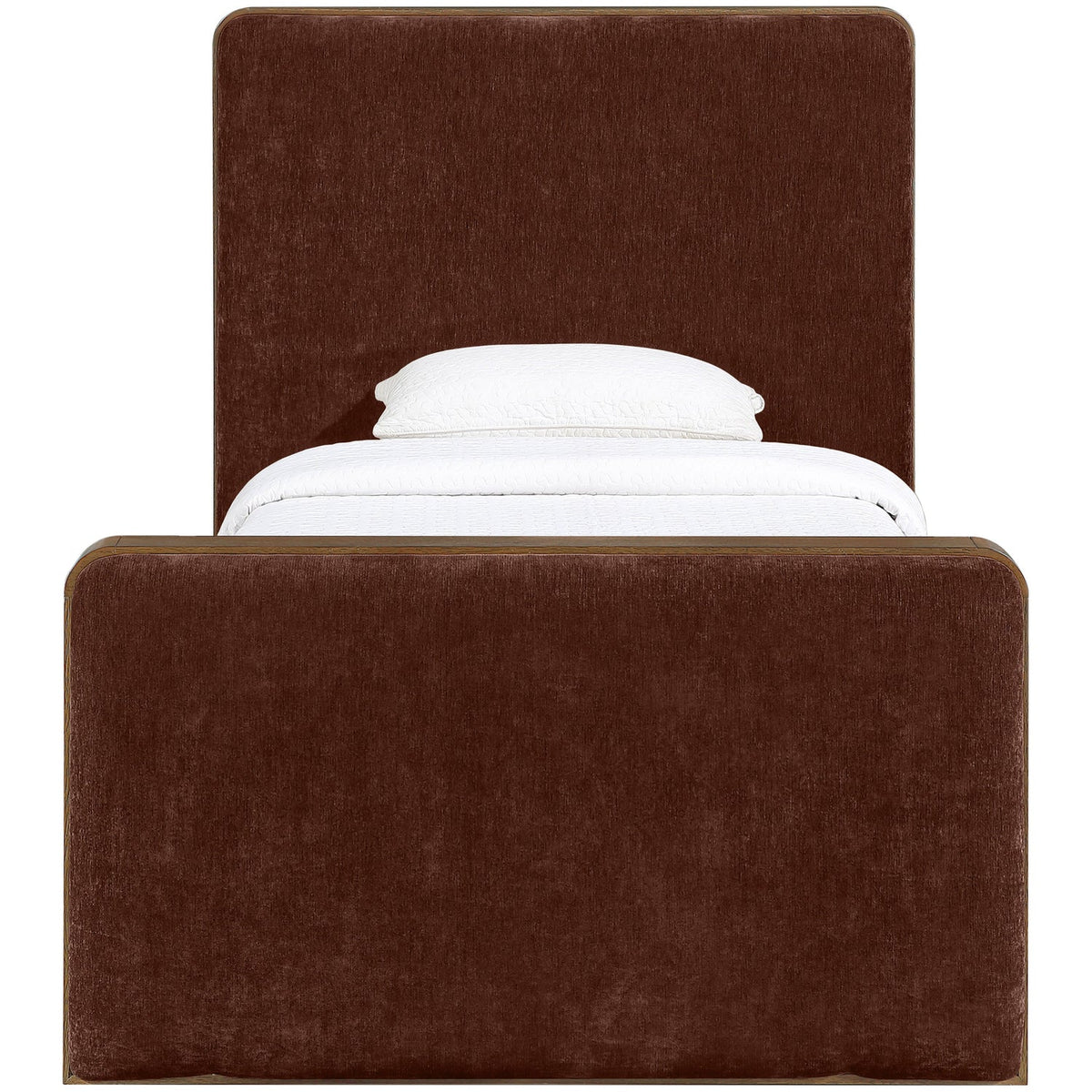 Dalton Burgundy Fabric Upholstered Bed