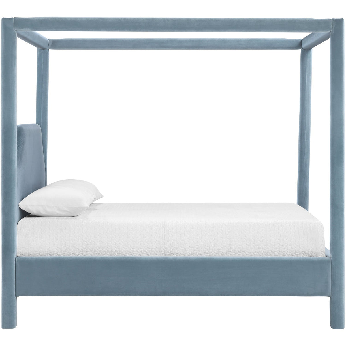 Dawson Light Blue Velvet Upholstered Bed