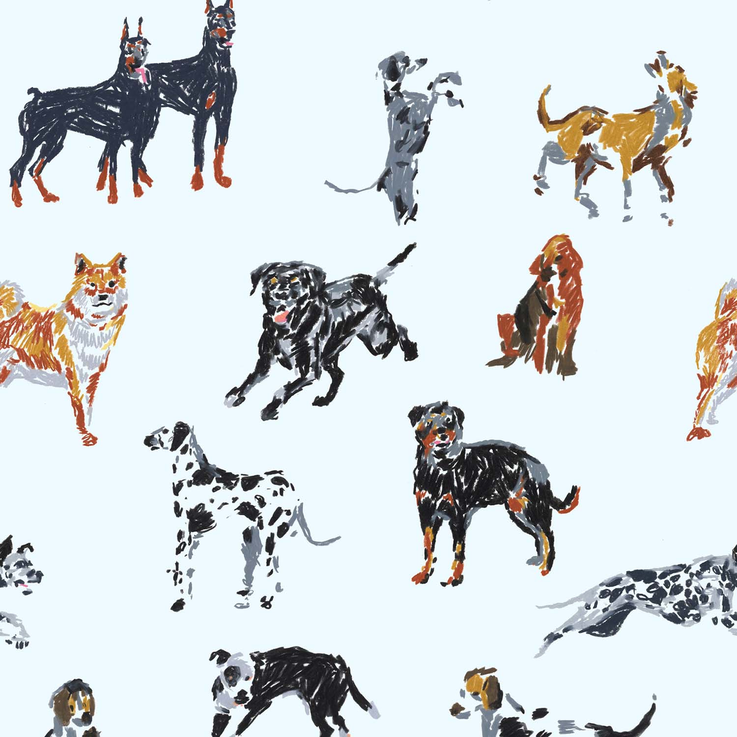 Mitchell Black Dog Days Wallpaper