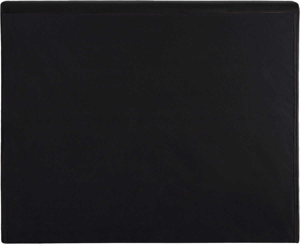 Dorian Black Velvet Upholstered Bed