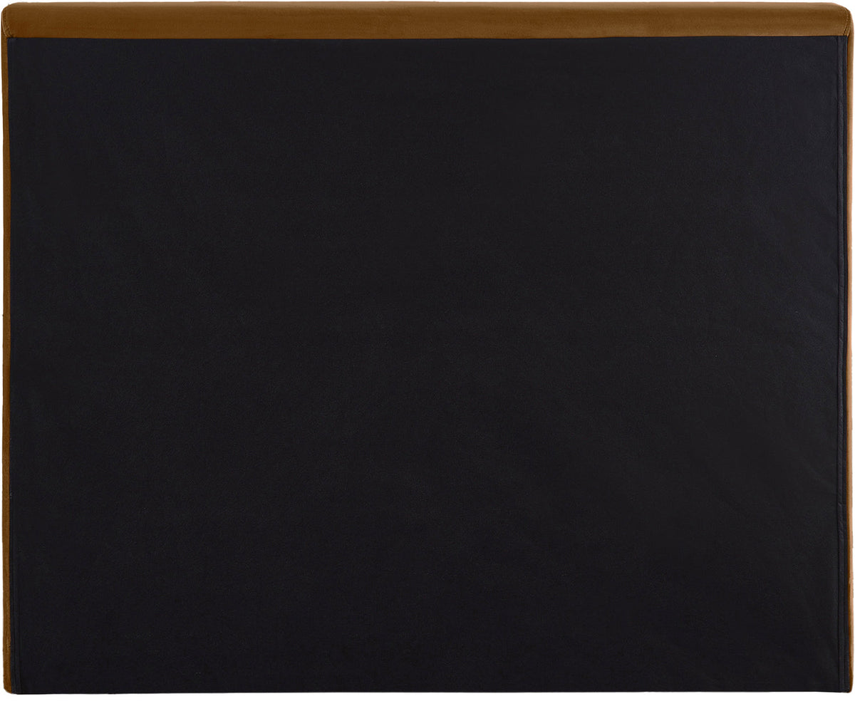Dorian Saddle Velvet Upholstered Bed