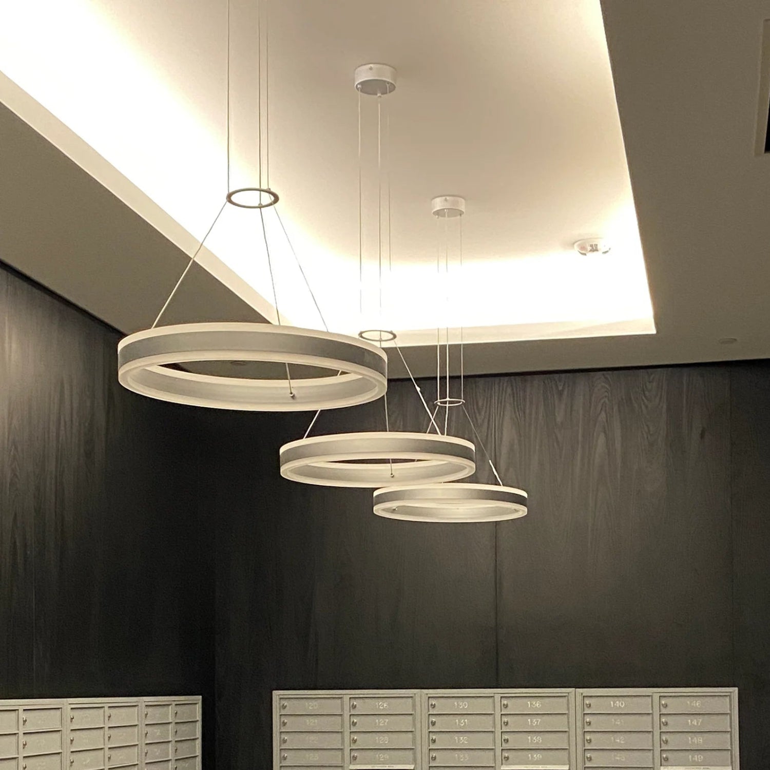 Sonneman Double Corona Bright Satin Aluminum 2305.16 Pendant
