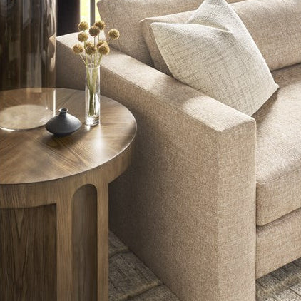 Vanguard Furniture Brady Jumpy Burlap Fabric Sofa