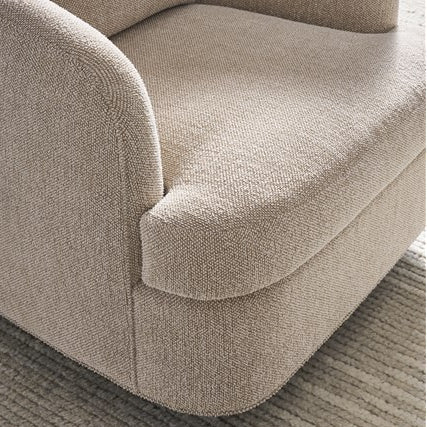Vanguard Furniture Ode Topper Oatmeal Fabric/Flaxen Stone Swivel Chair