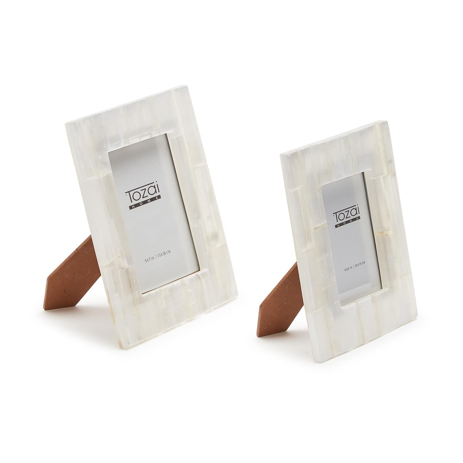 Selenite Photo Frame Set of 2