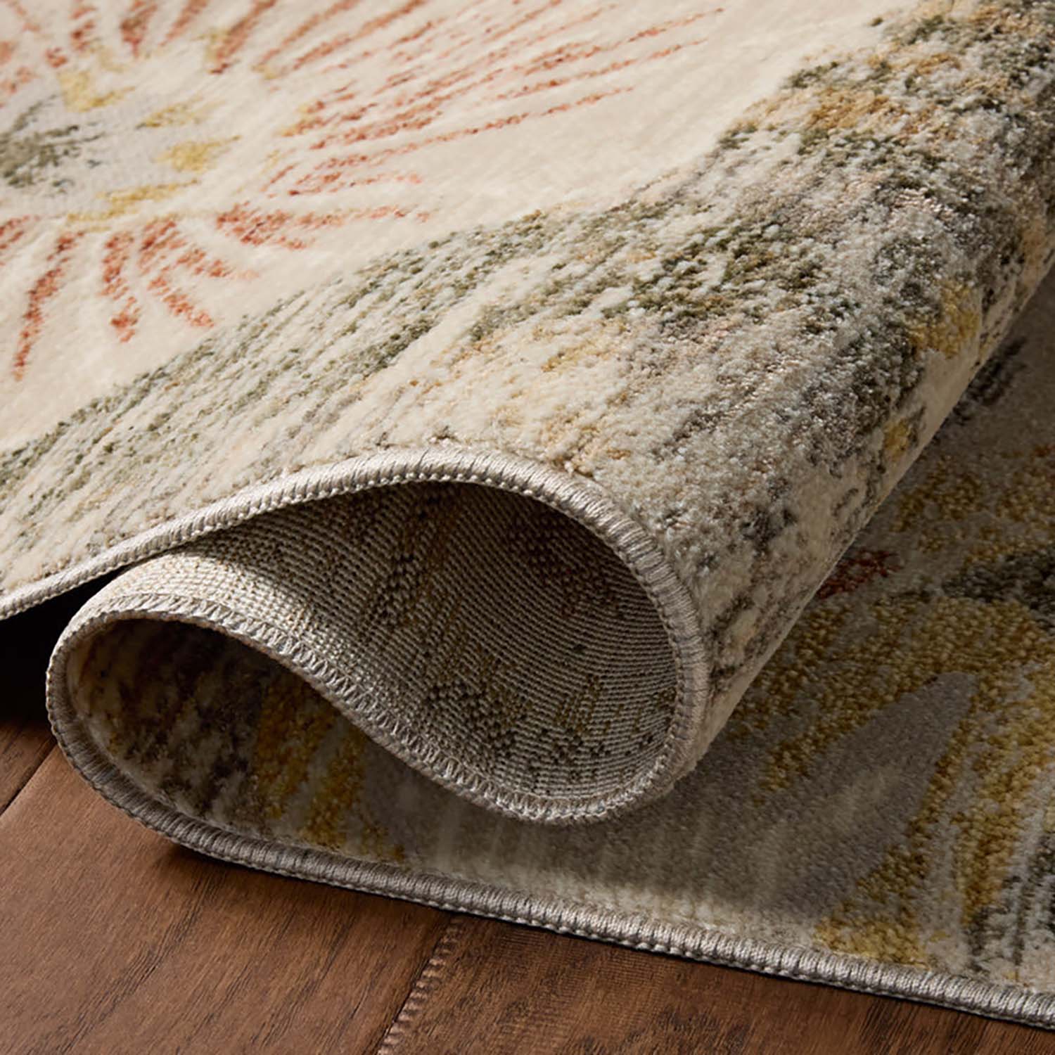 Loloi II Eileen Natural/Sunrise Power Loomed Rug