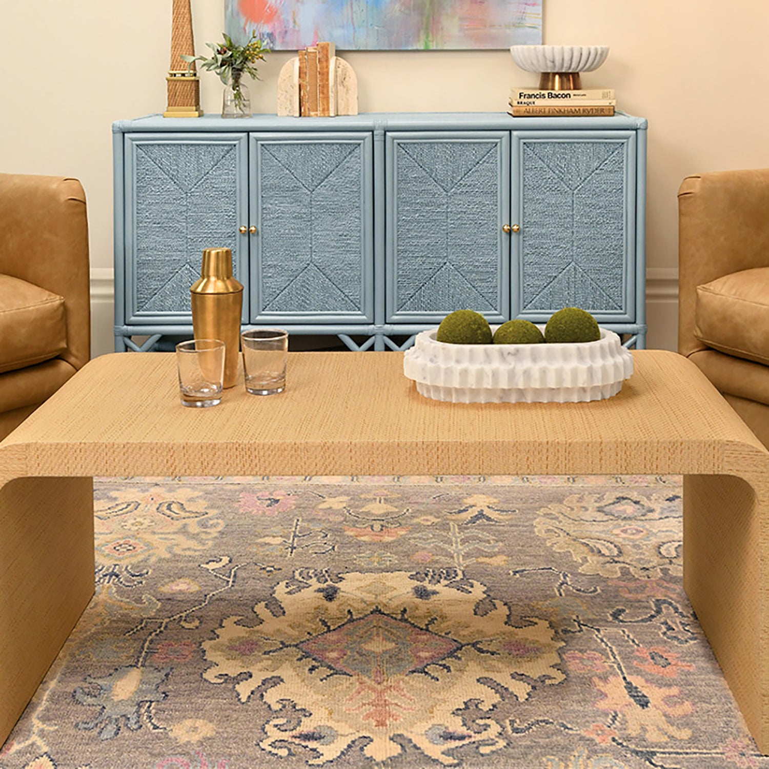 Worlds Away Eleanor 4 Door Cabinet