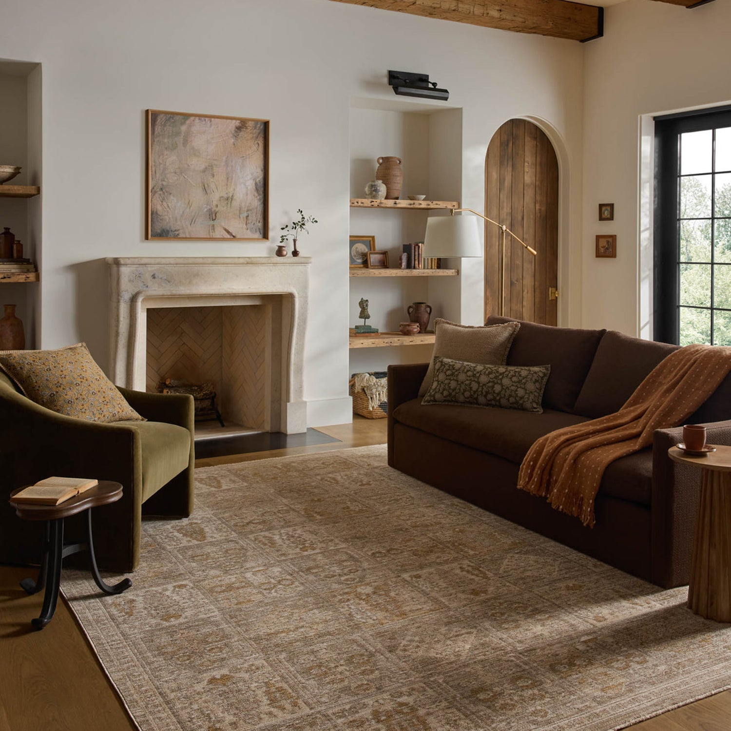 Loloi Elora Mushroom/Ochre Power Loomed Rug