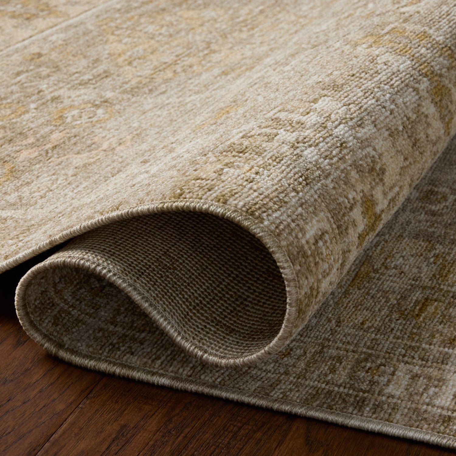 Loloi Elora Mushroom/Ochre Power Loomed Rug