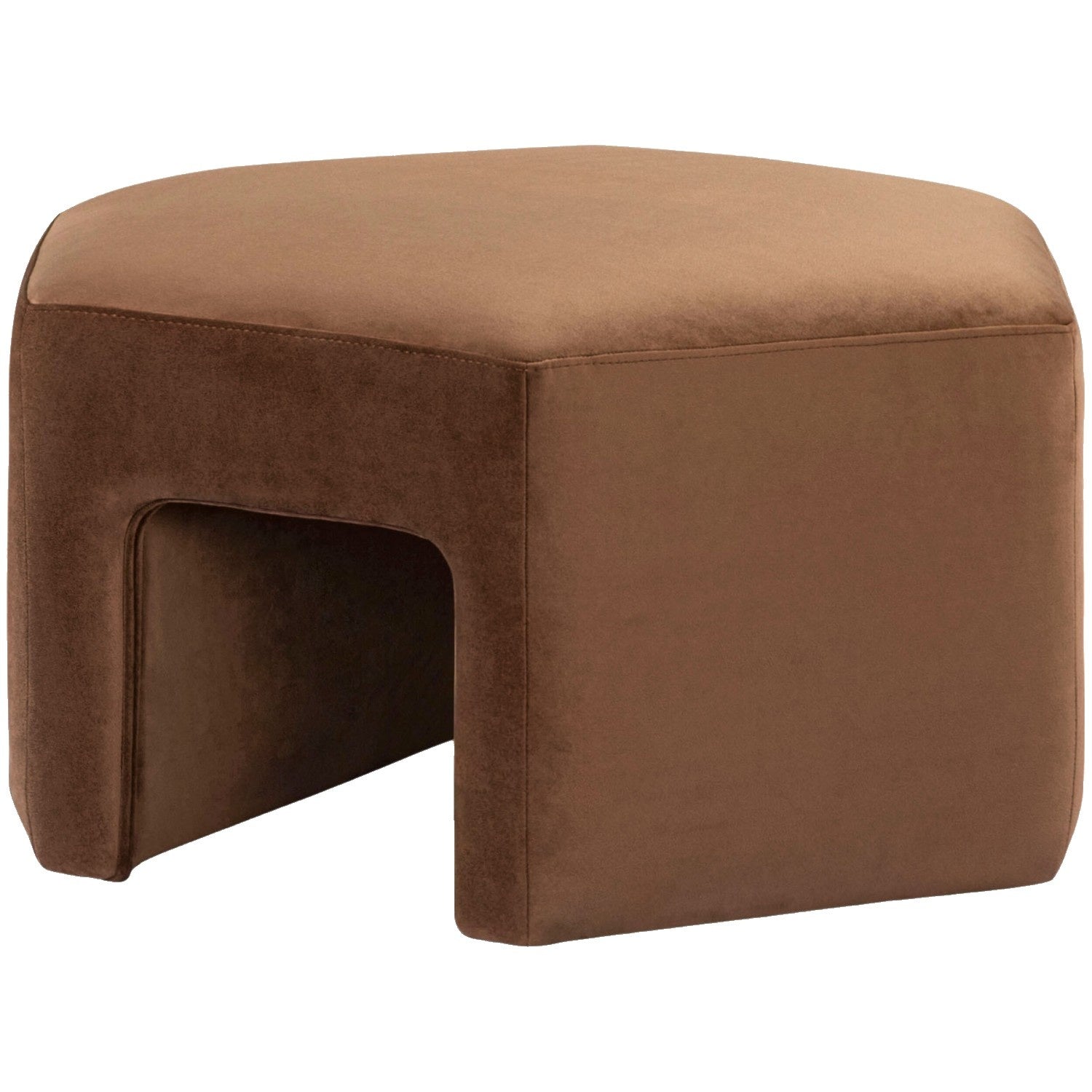 Ellisa Recycled Fabric Ottoman