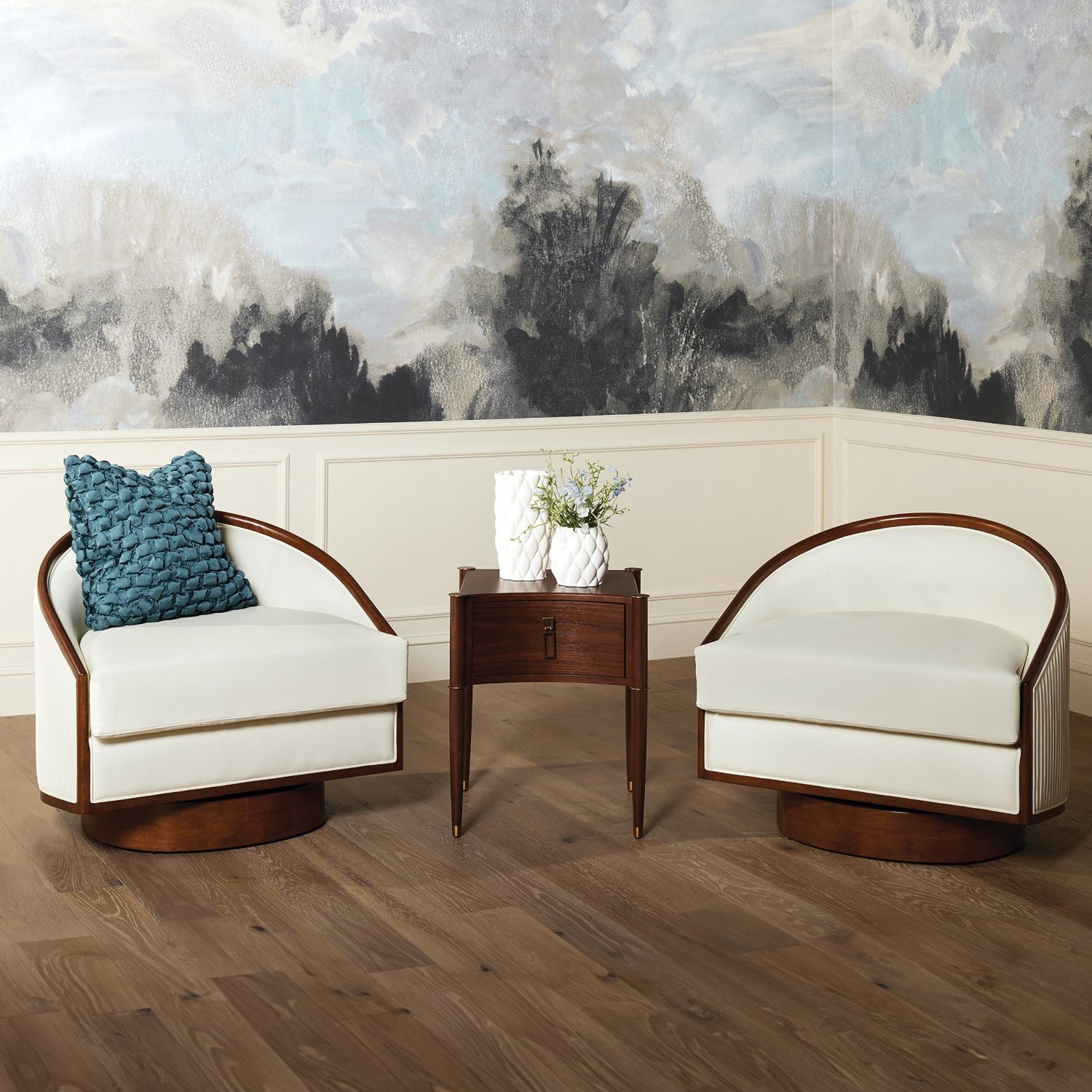 Global Views Triple Curve Side Table