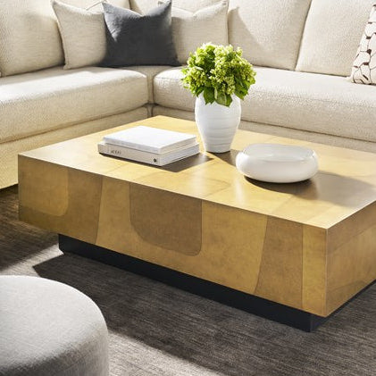 Vanguard Furniture Calder Dual Tone Brass Cocktail Table
