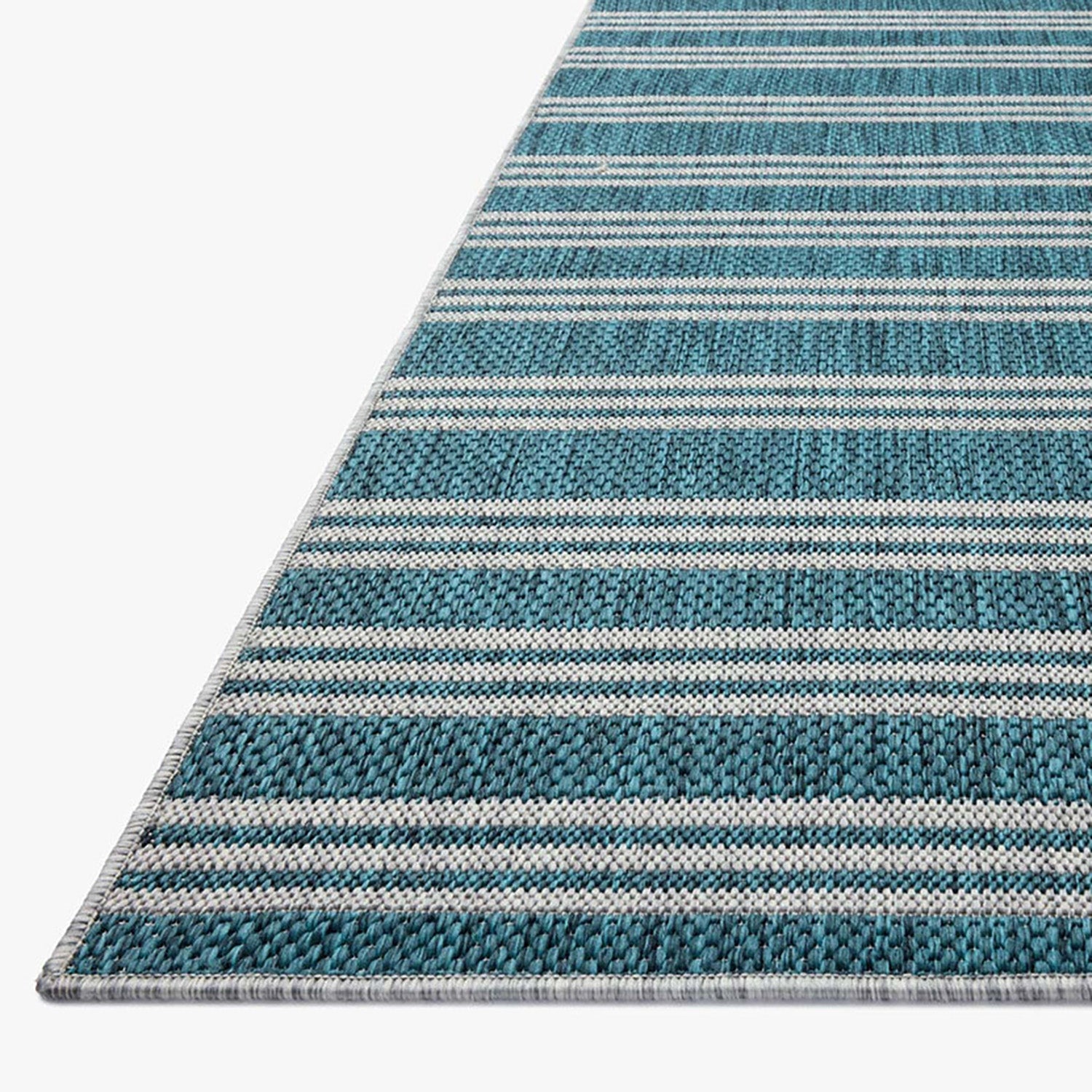 Loloi Easton Teal/Fog Indoor/Outdoor Rug