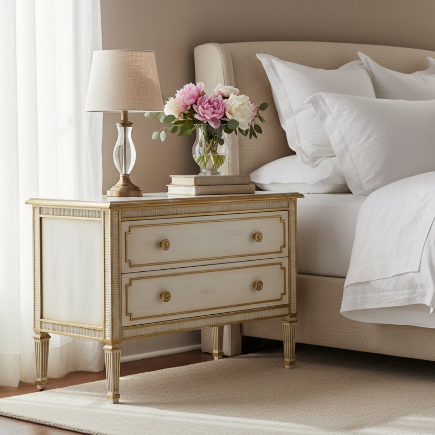 John Richard Vallejo Two-Drawer Nightstand